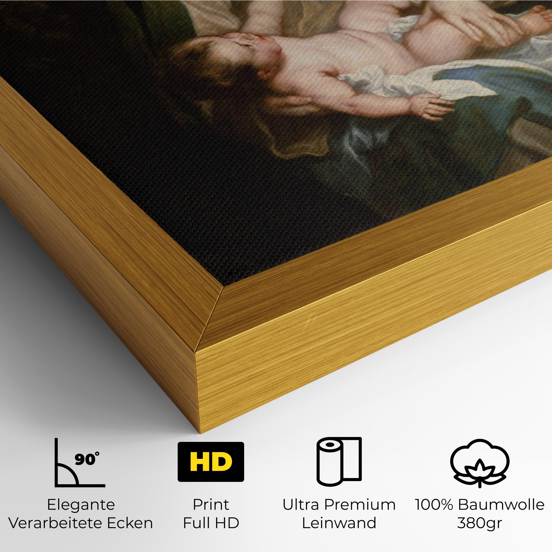 Leinwandbild Looking At Baby mockup 4