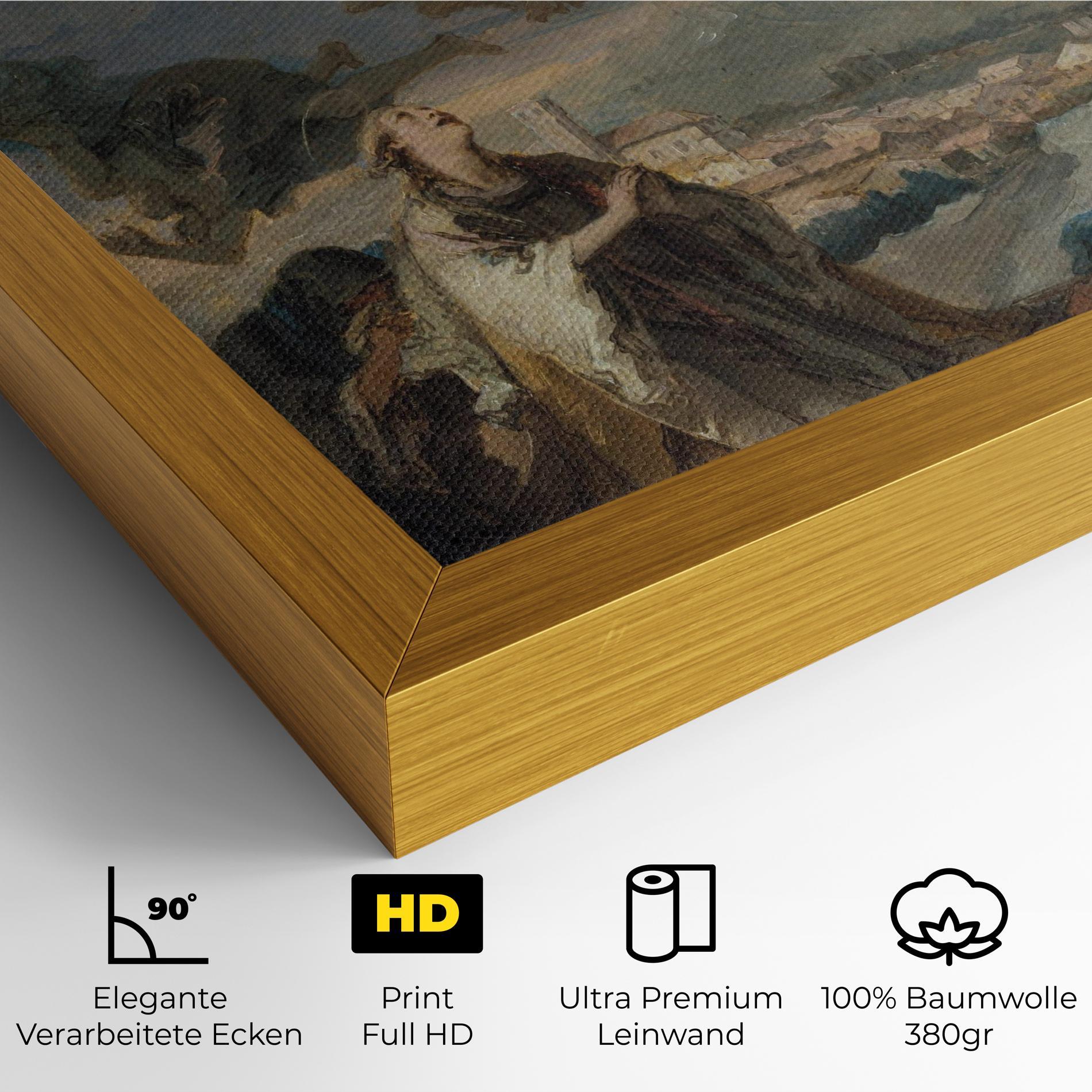 Leinwandbild Sky Angel Art mockup 4