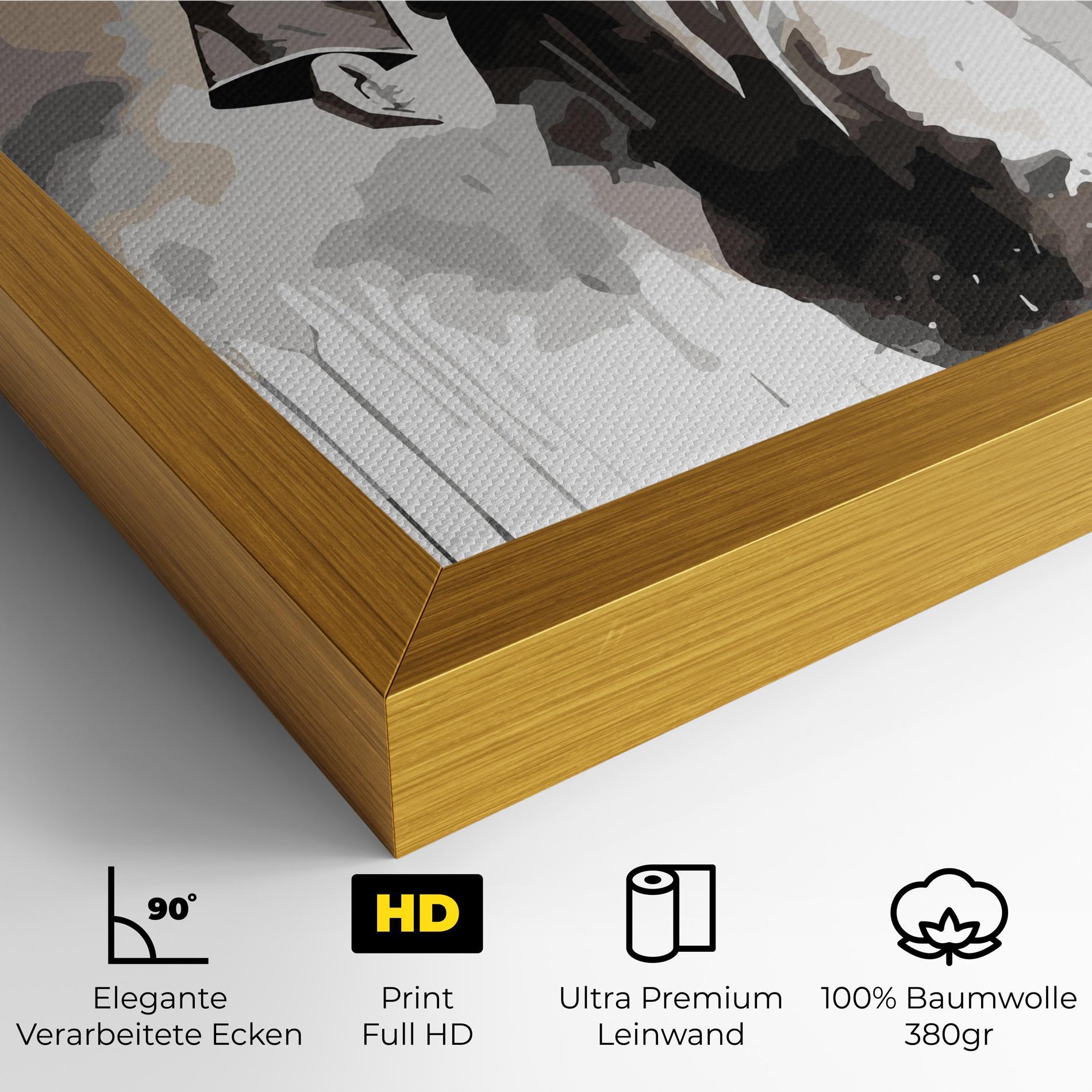 Leinwandbild Watercolor Jesus mockup 4