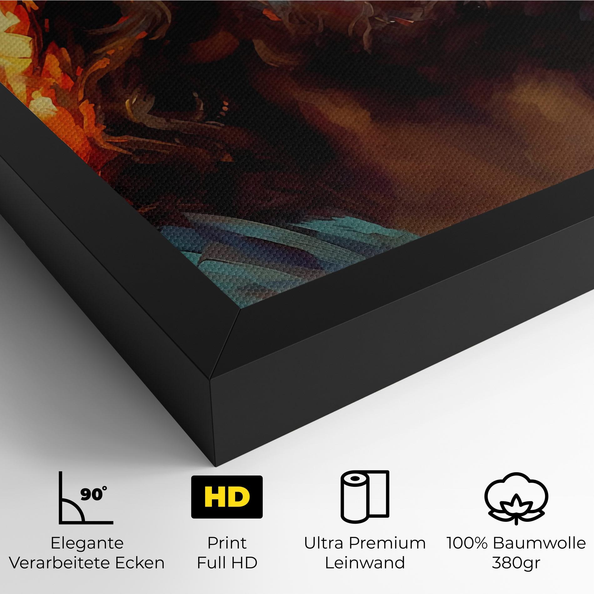 Leinwandbild Jesus Crown Light mockup 4