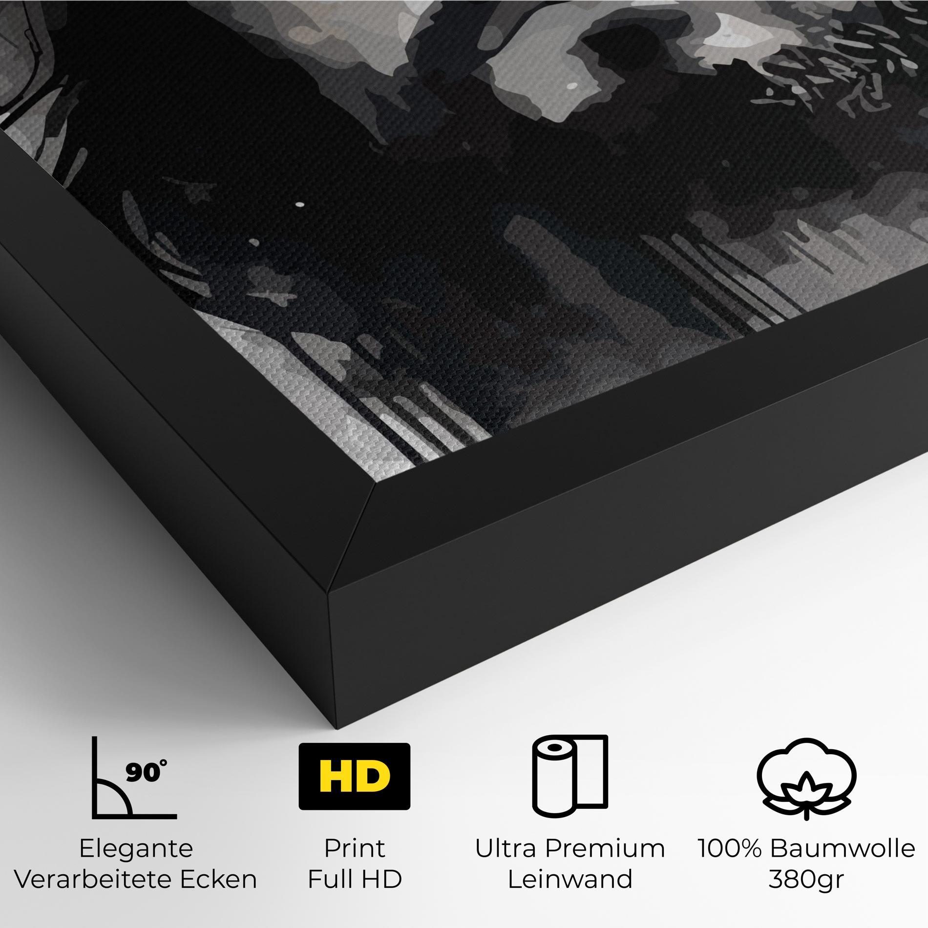 Leinwandbild Jesus Ink Art mockup 4