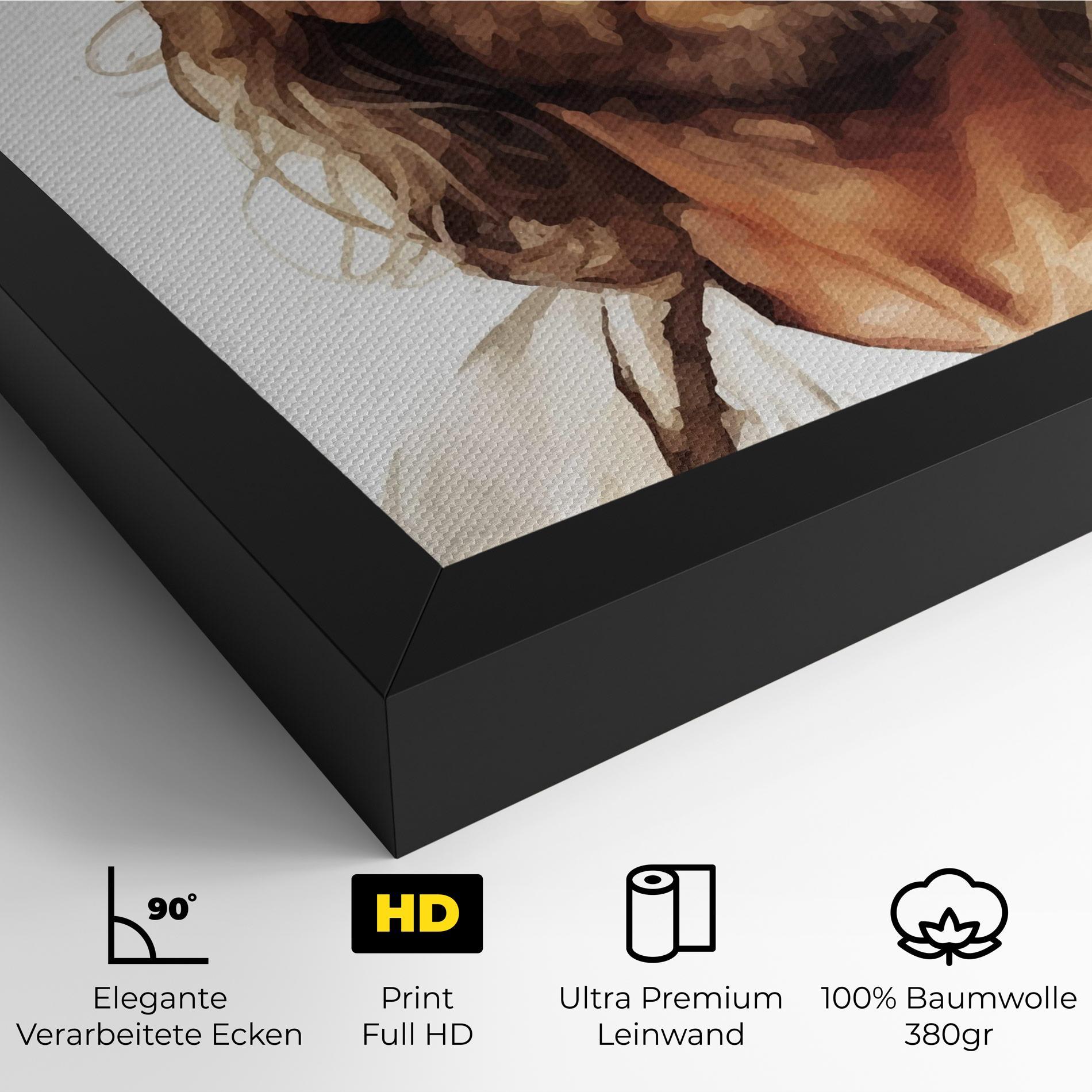 Leinwandbild Jesus Long Hair mockup 4