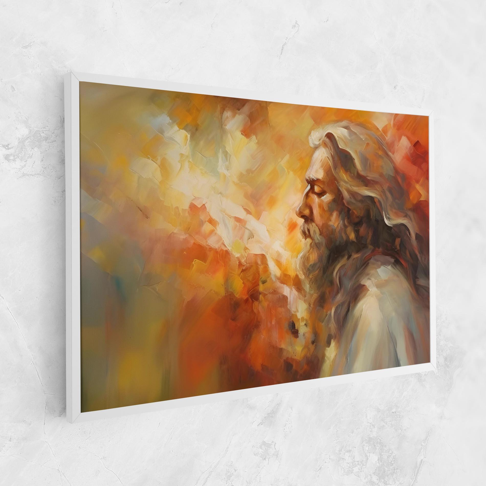 Leinwandbild Christ Oil Painting mockup 1