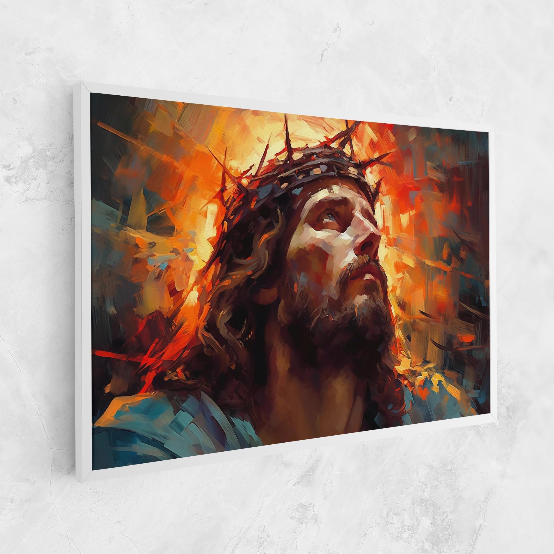 Leinwandbild Jesus Crown Light mockup 1