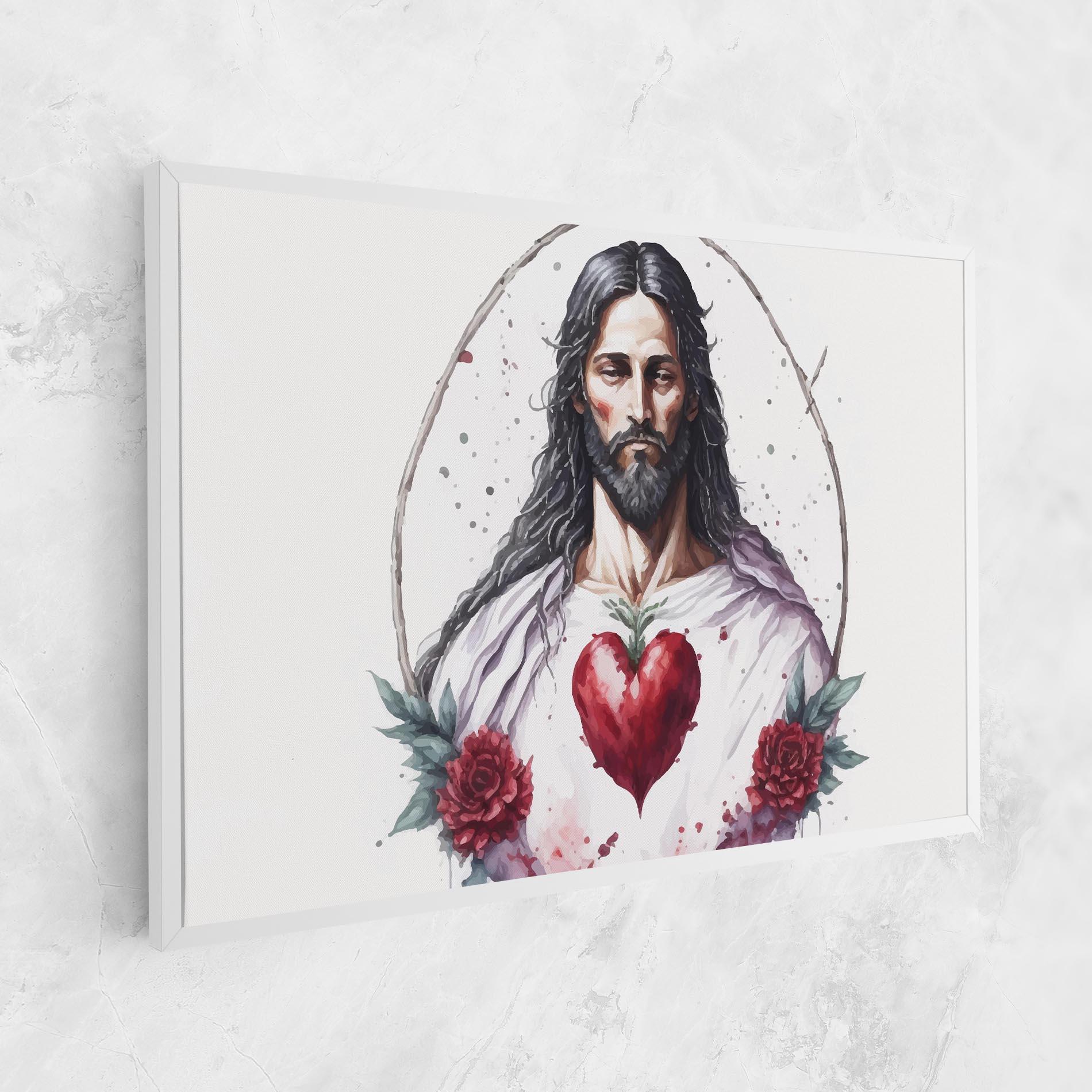 Leinwandbild Jesus Heart mockup 1