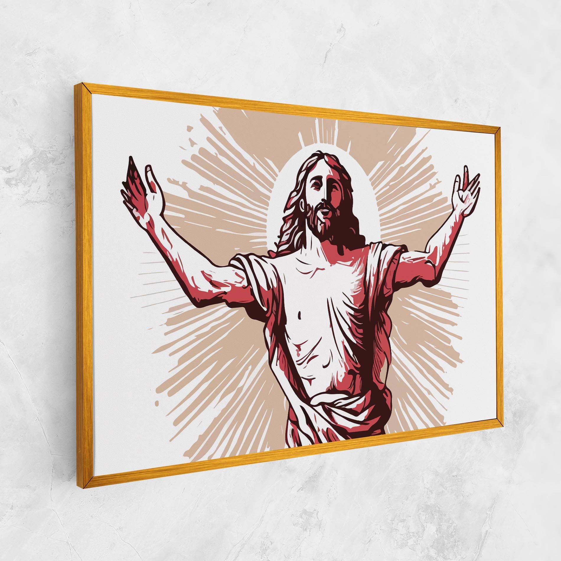 Artistic Jesus mockup 1