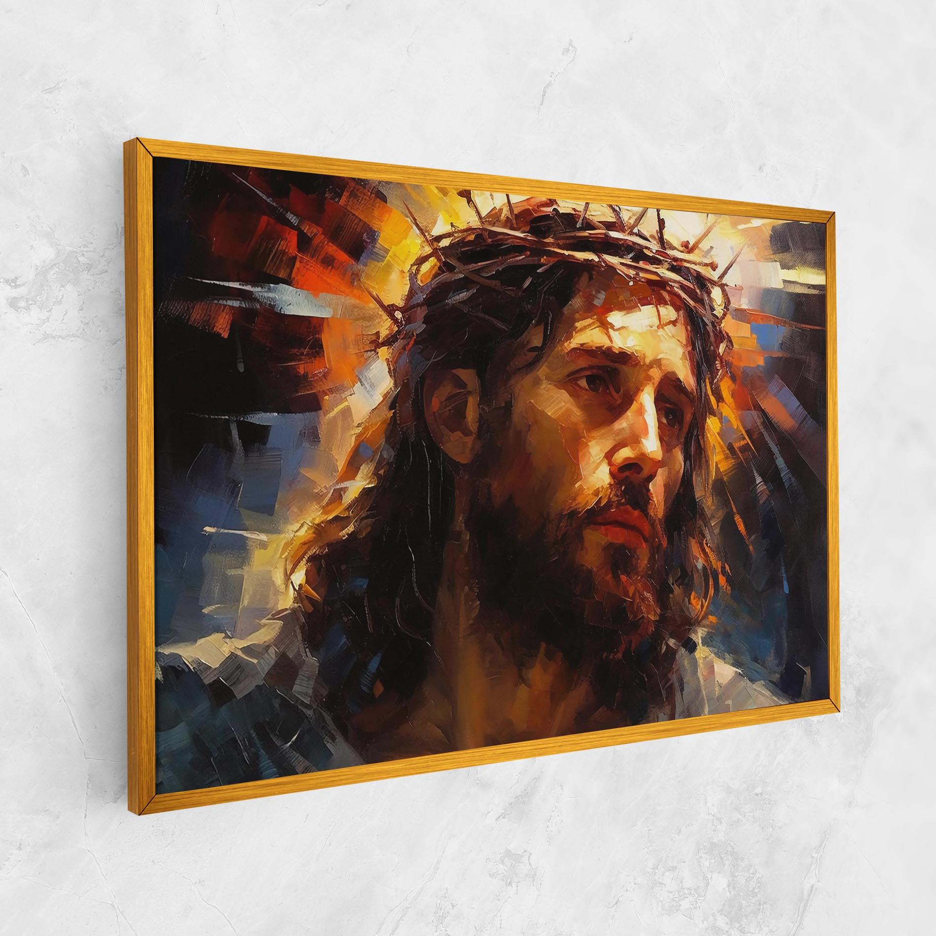 Leinwandbild Jesus Crown mockup 1
