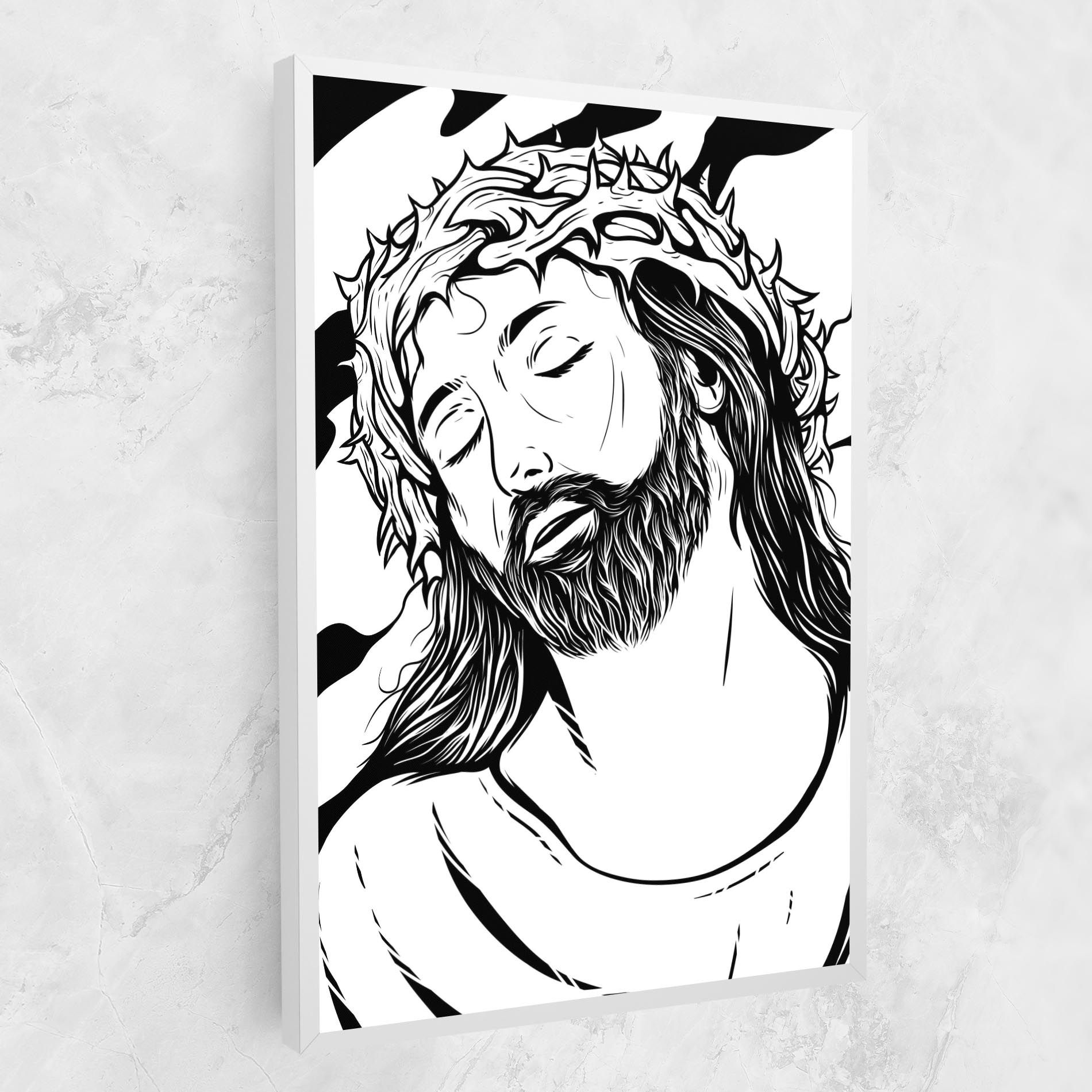 Black White Jesus mockup 1