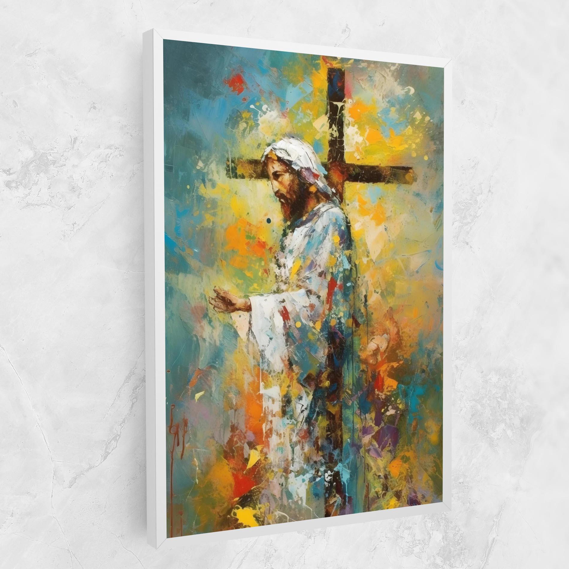 Leinwandbild Christ Art Painting mockup 1