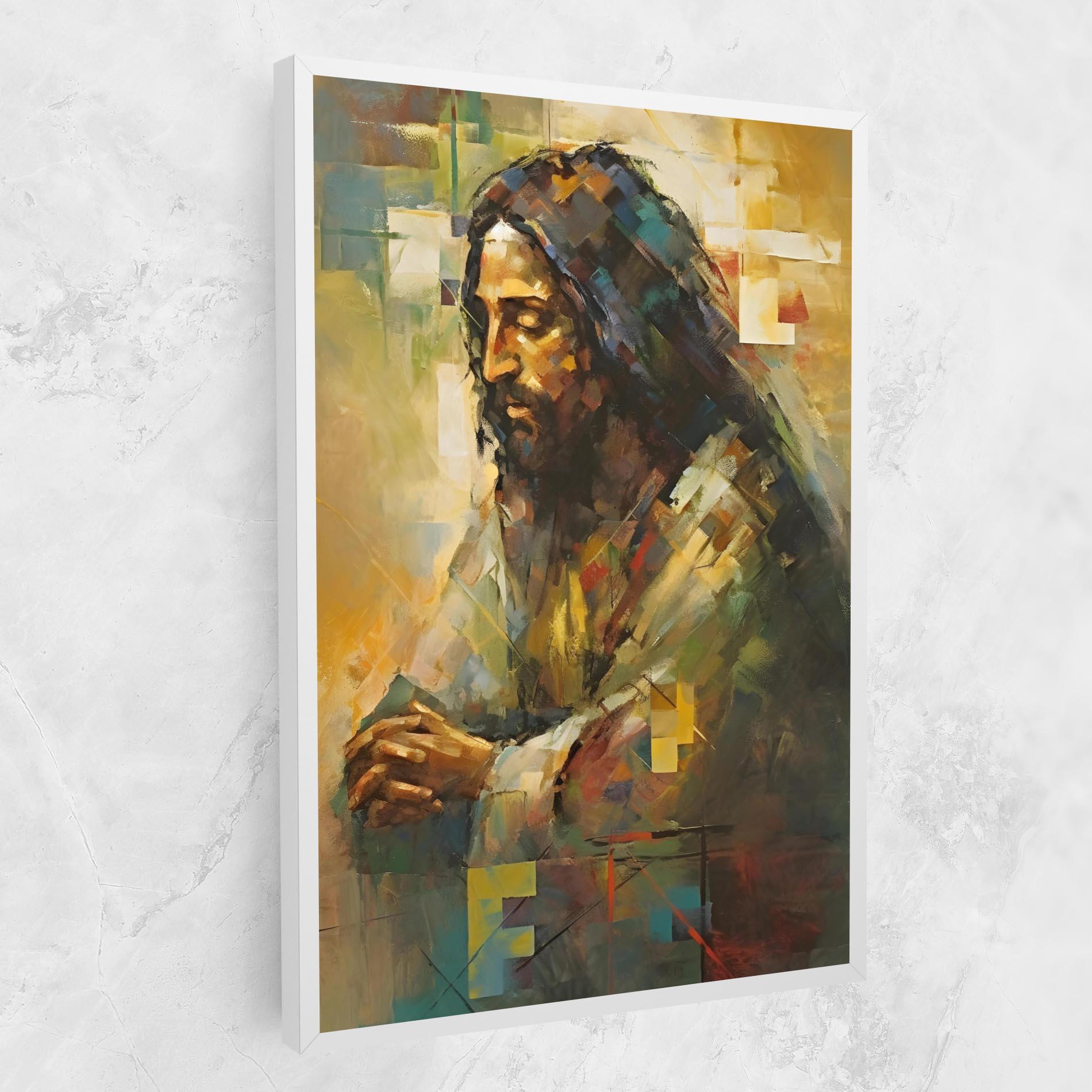 Leinwandbild Christ Painting Art mockup 1