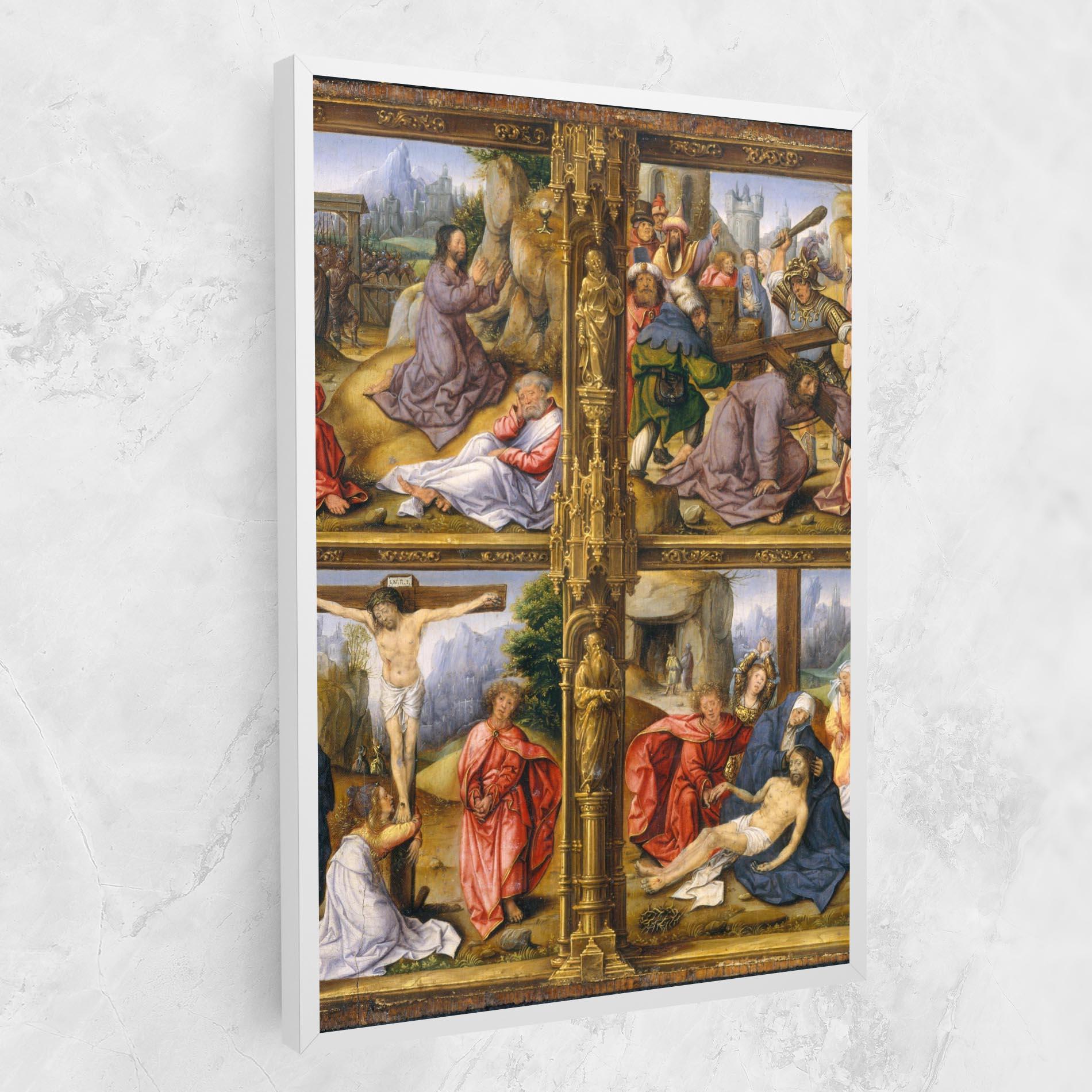 Leinwandbild Gold Window View mockup 1