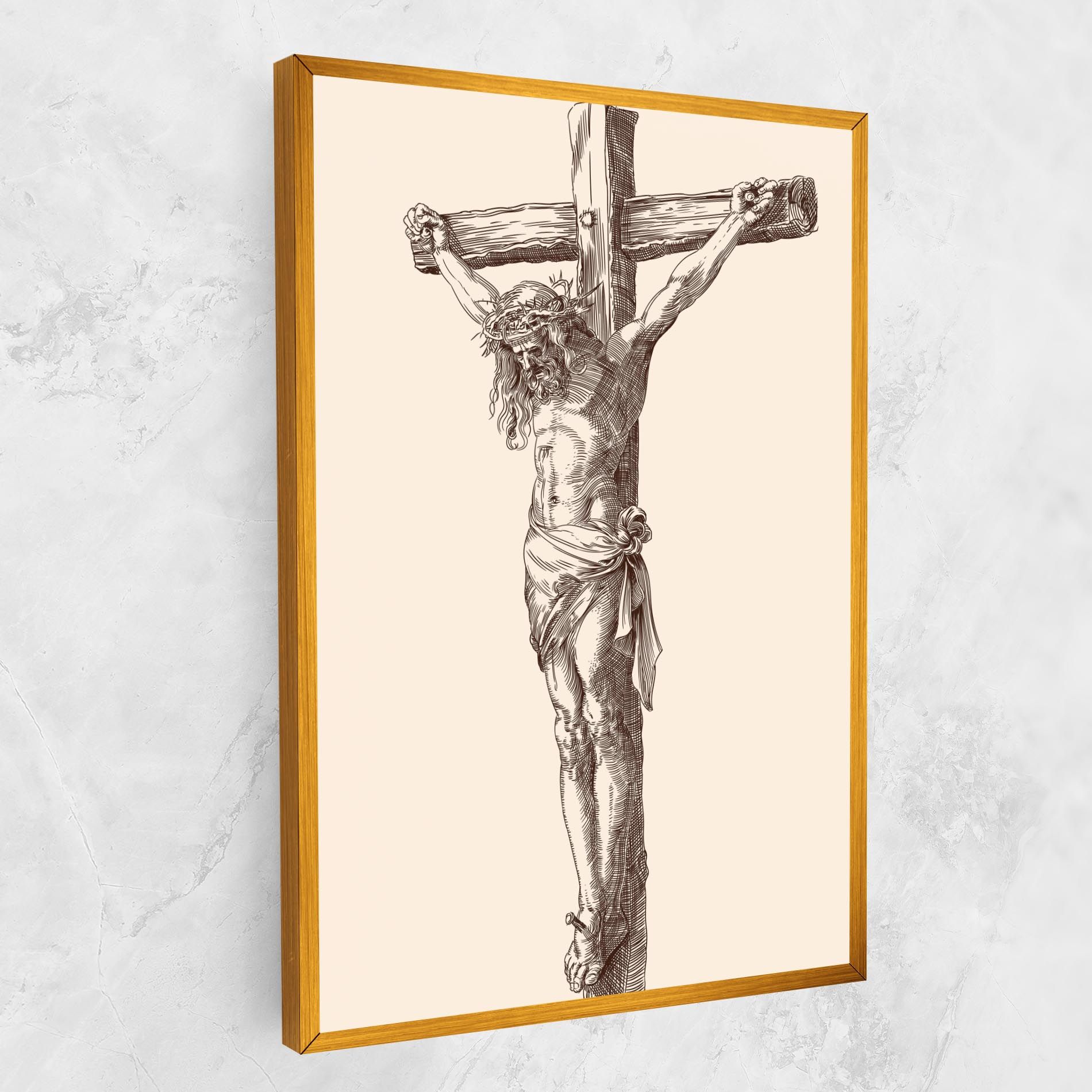 Brown Cross Jesus mockup 1