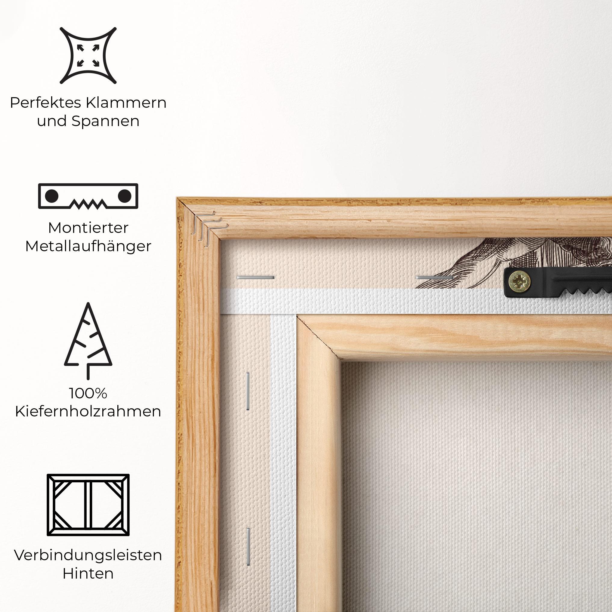 Leinwandbild Brown Cross Jesus mockup 5