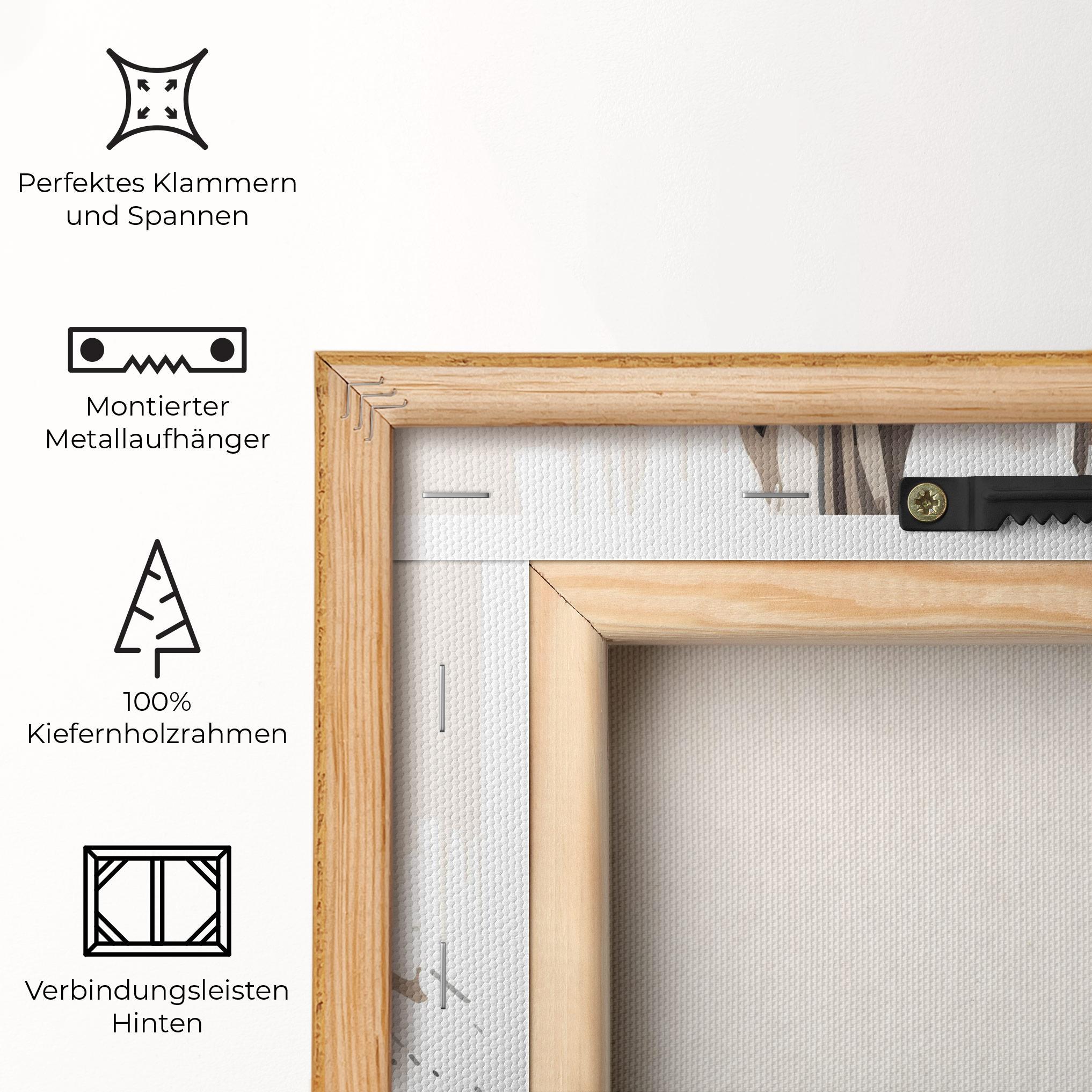 Leinwandbild Cream Art Jesus mockup 5