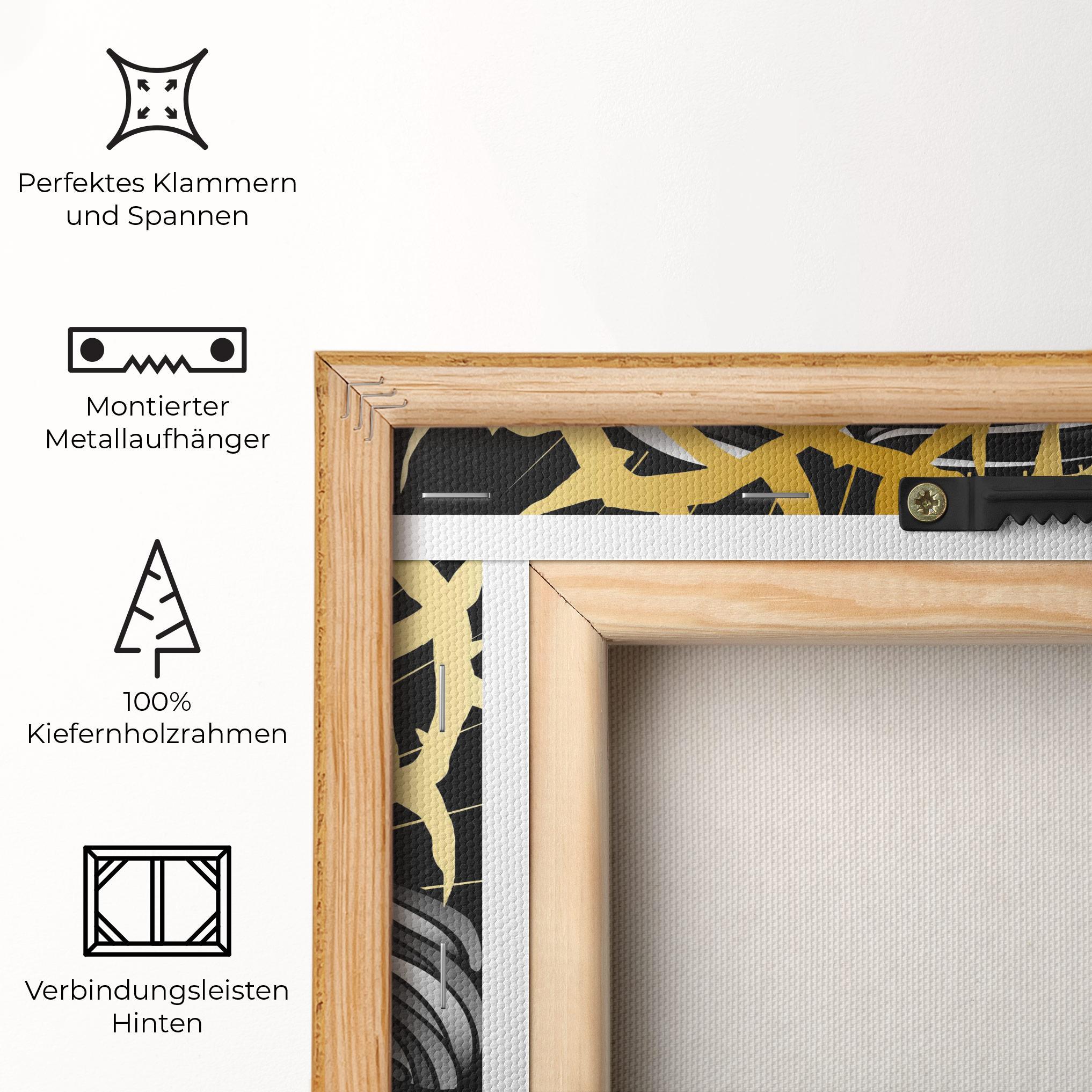 Leinwandbild Gold Christ mockup 5