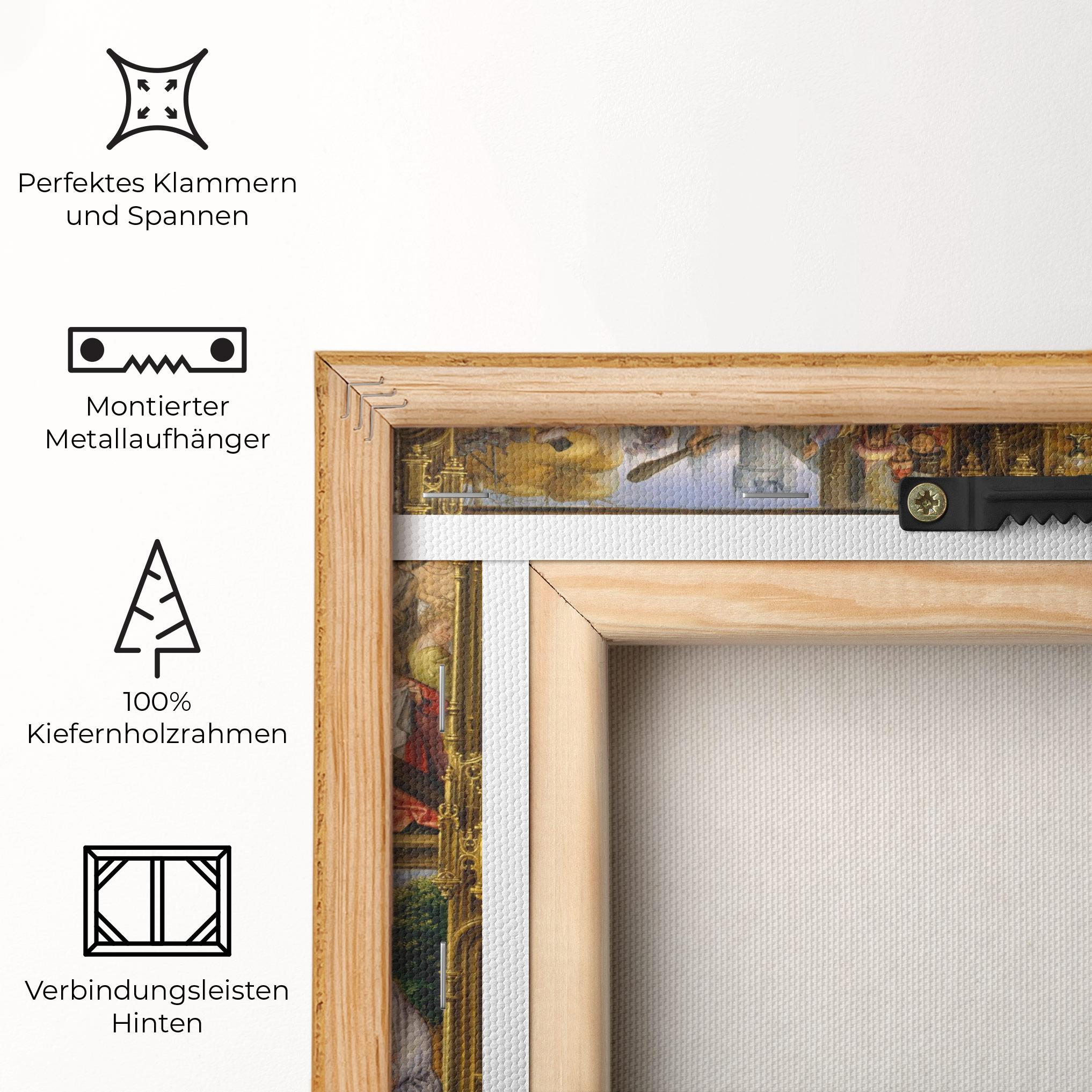 Leinwandbild Gold Window View mockup 5