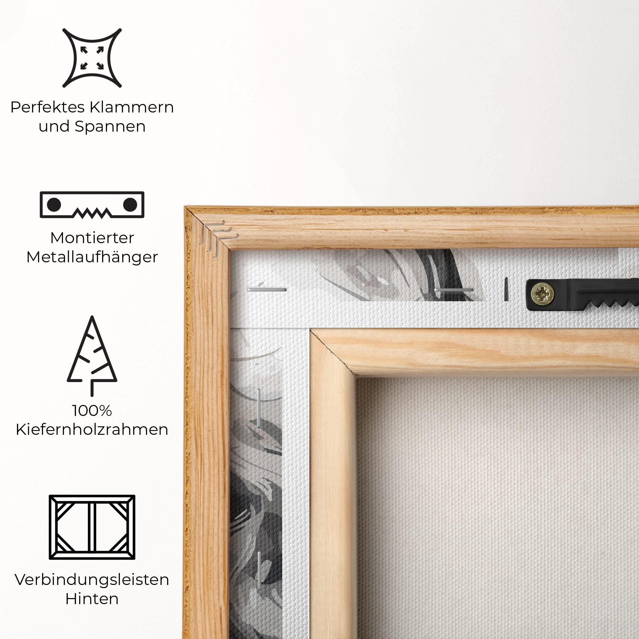 Leinwandbild Jesus Ink Art mockup 5