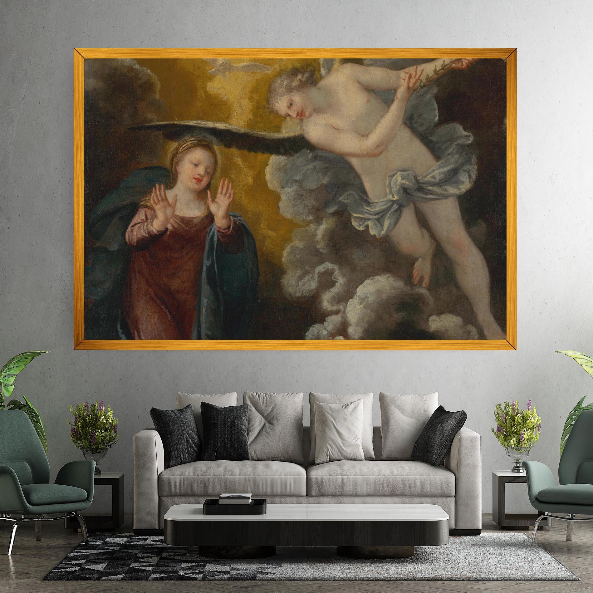 Leinwandbild Religious Angel mockup 7