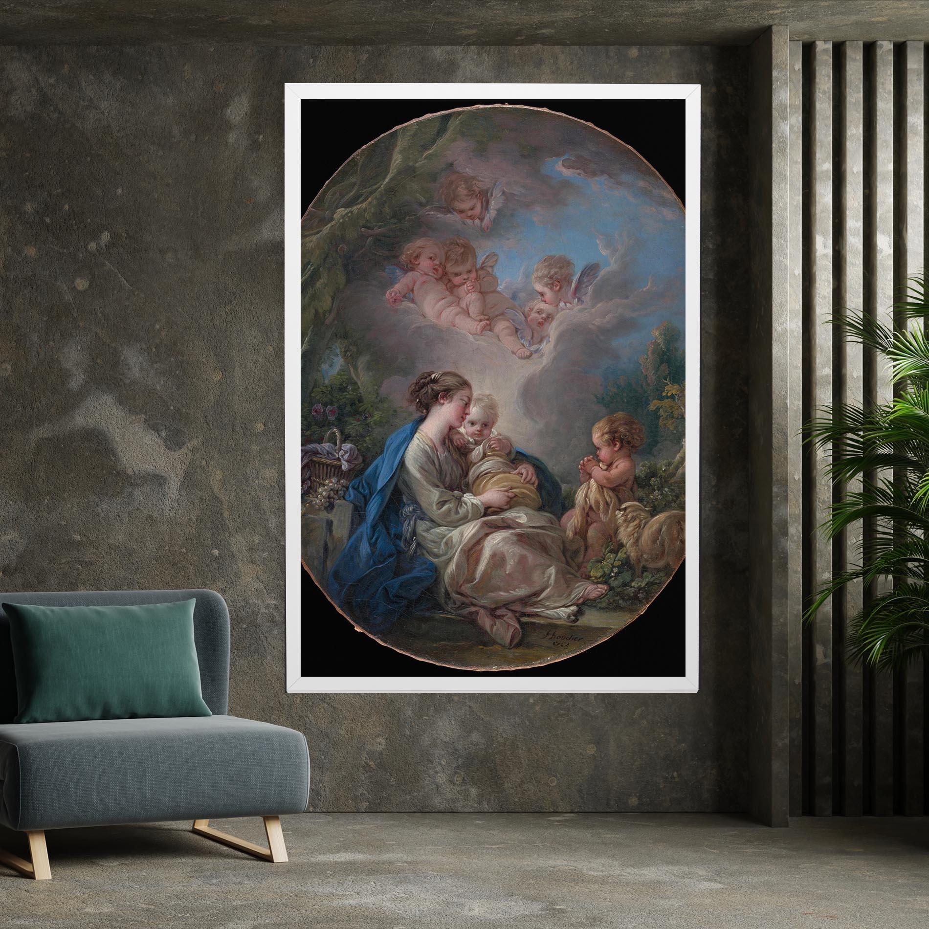 Leinwandbild Religious Circle mockup 7