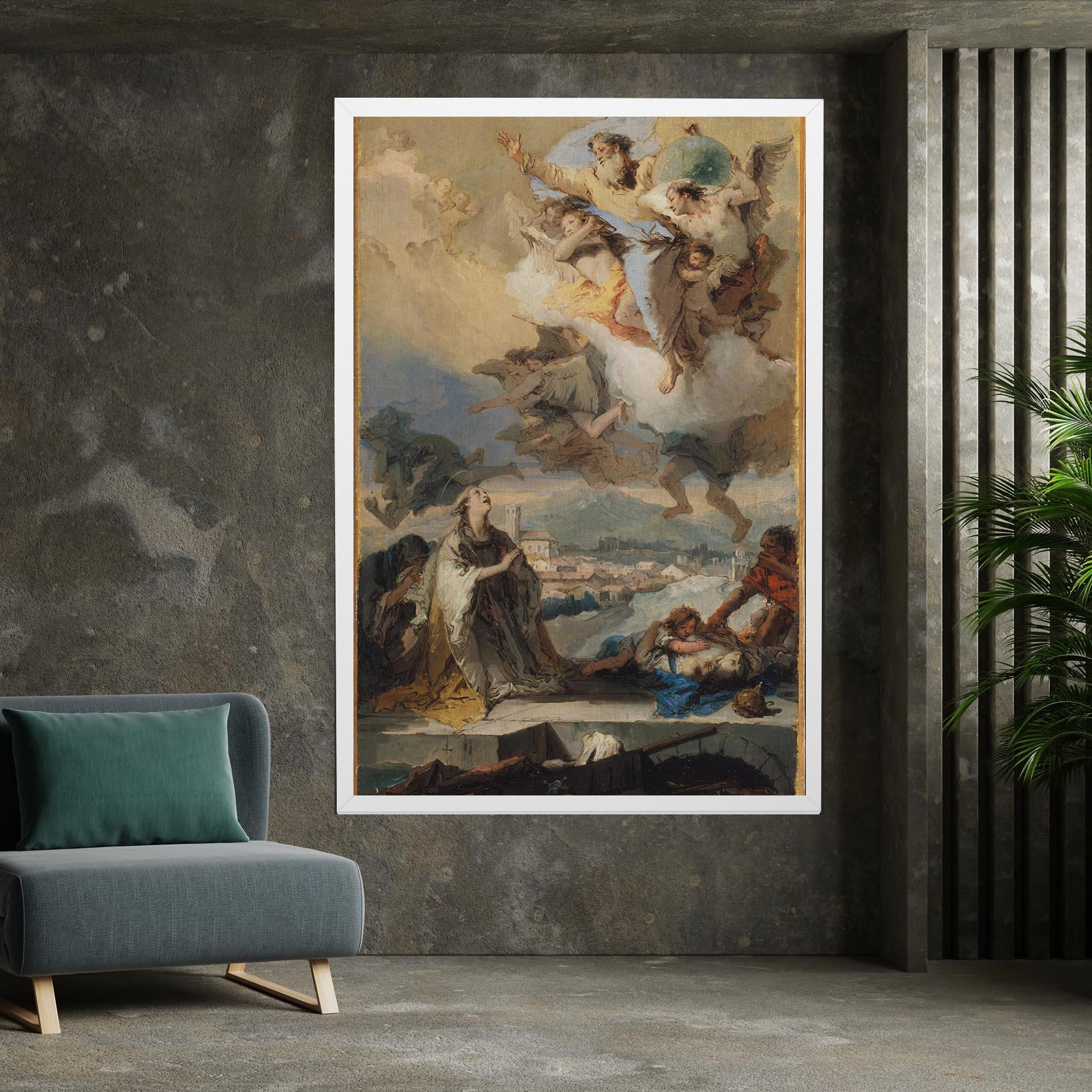 Leinwandbild Sky Angel Art mockup 7