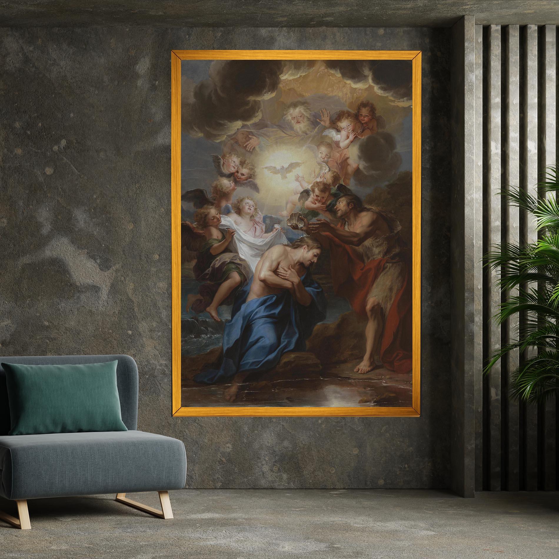 Leinwandbild Divine Yellow Light mockup 7