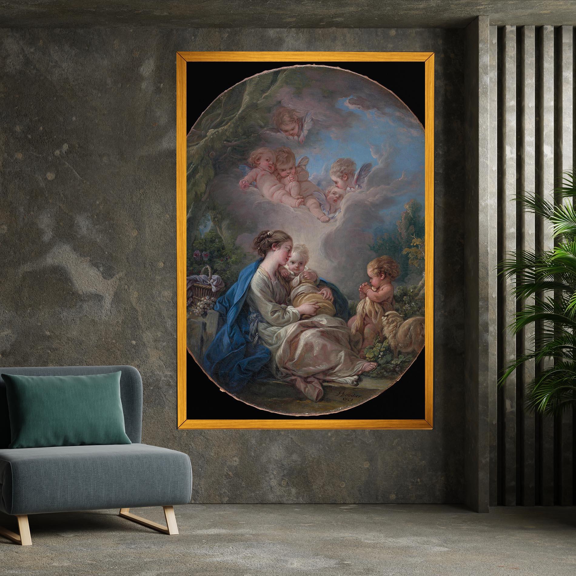 Leinwandbild Religious Circle mockup 7