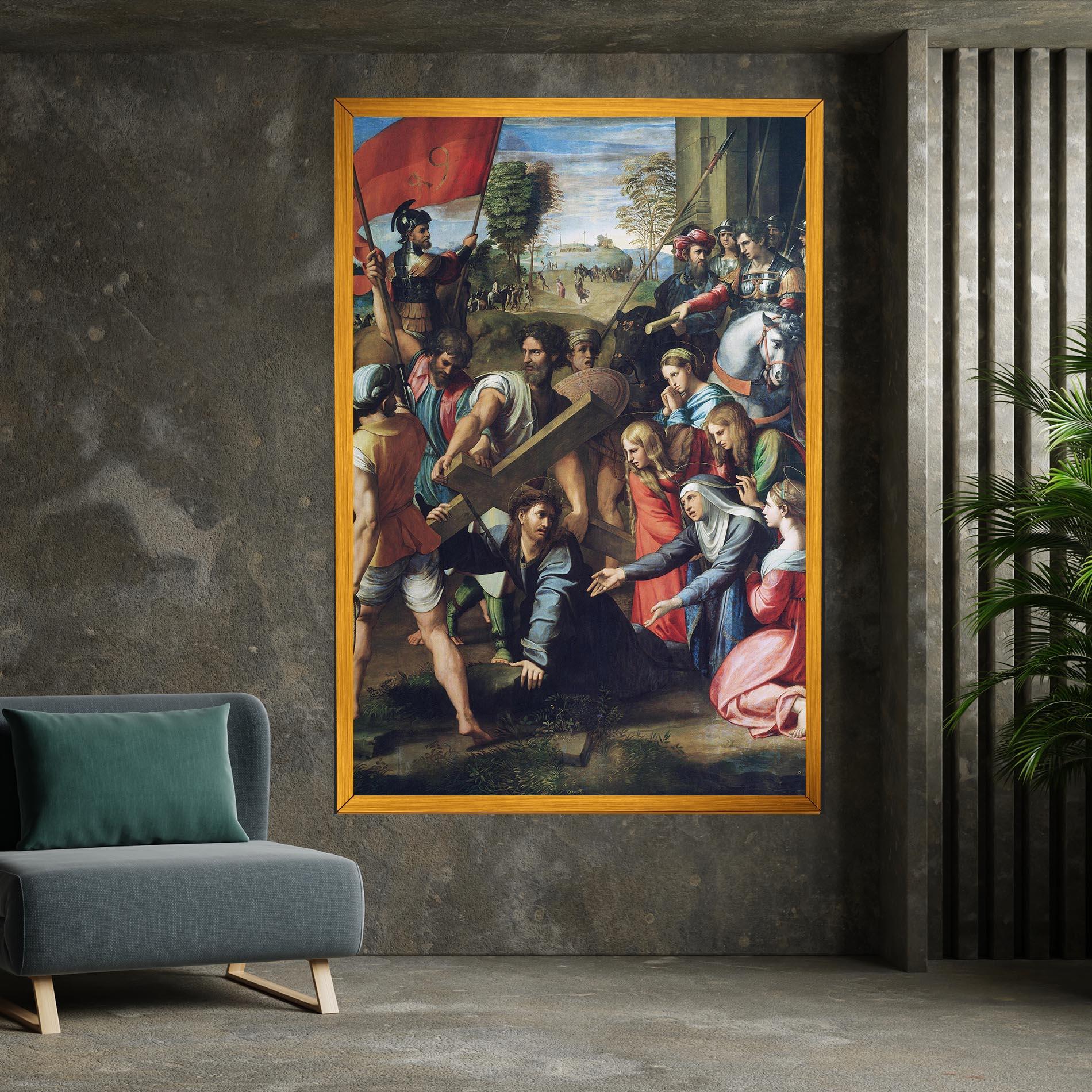 Leinwandbild Taking The Cross mockup 7