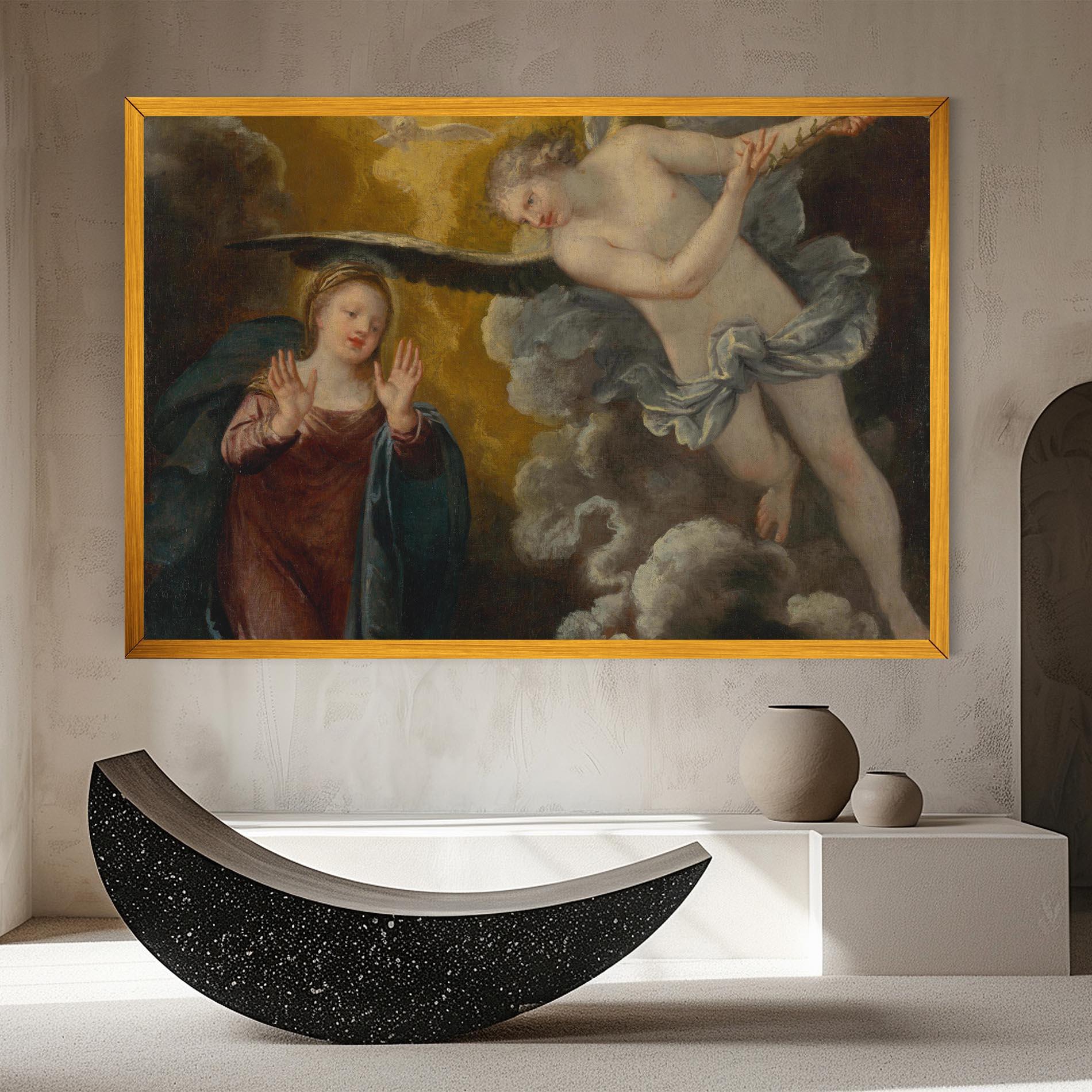 Leinwandbild Religious Angel mockup 8