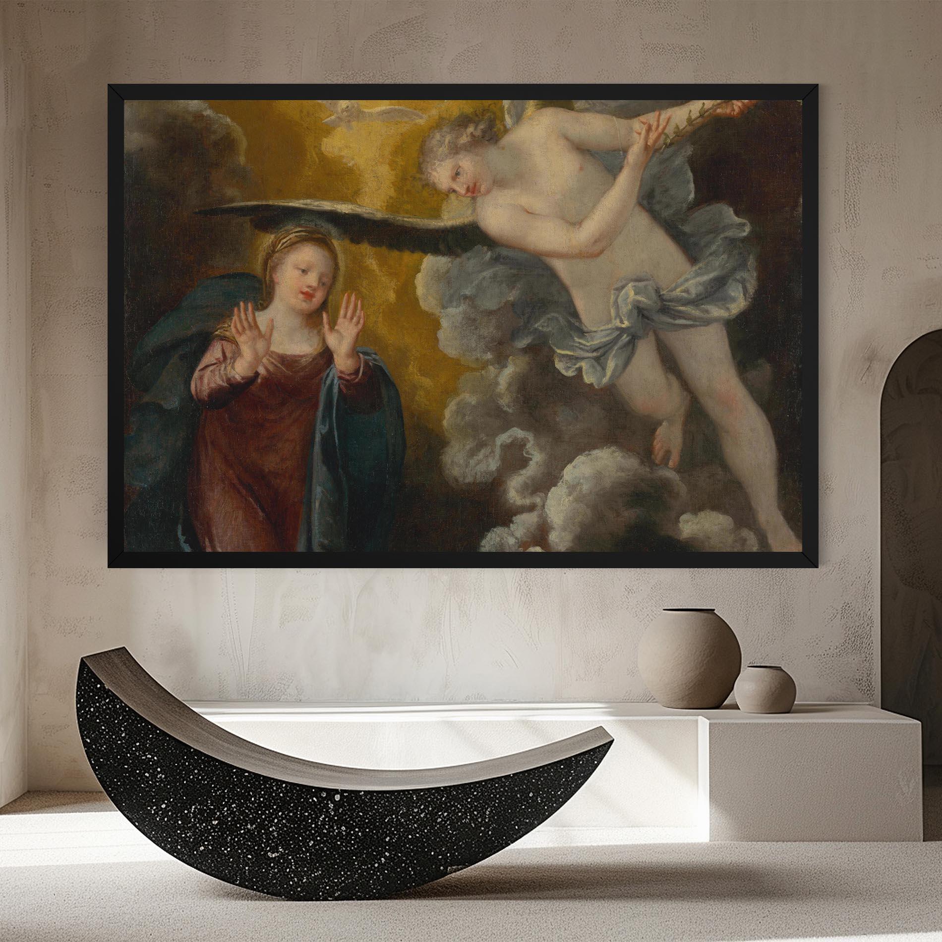 Leinwandbild Religious Angel mockup 8