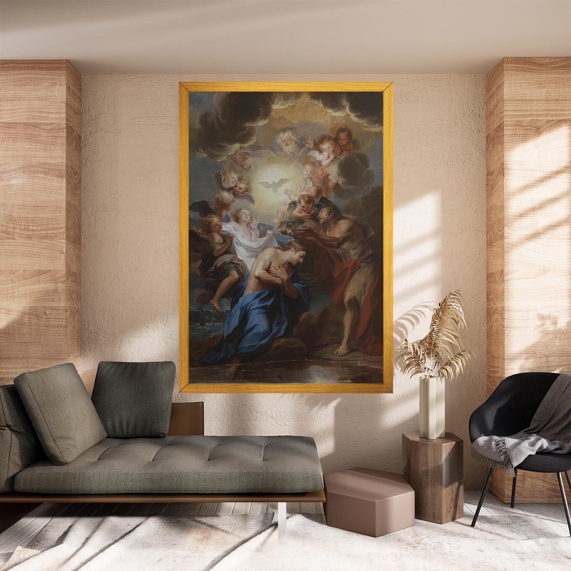 Leinwandbild Divine Yellow Light mockup 8