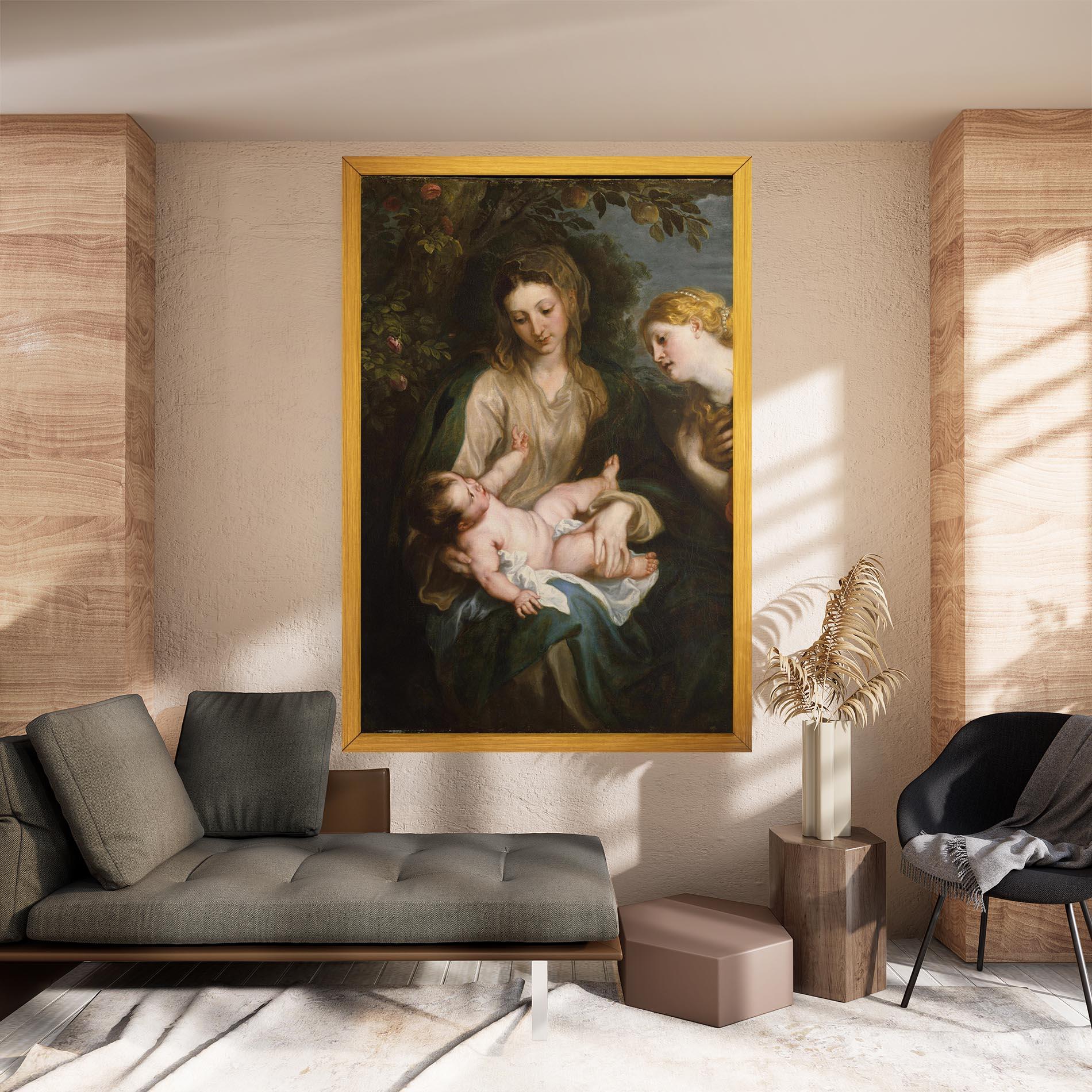 Leinwandbild Looking At Baby mockup 8