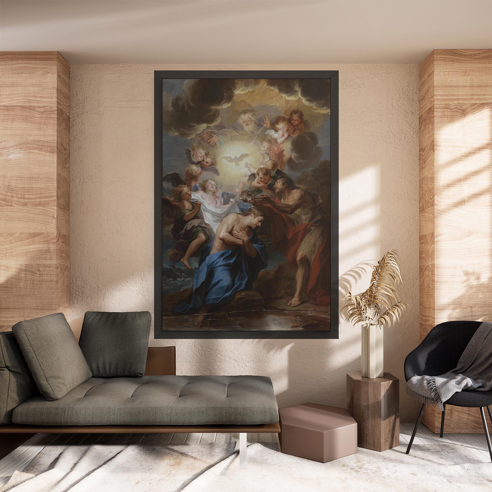 Leinwandbild Divine Yellow Light mockup 8