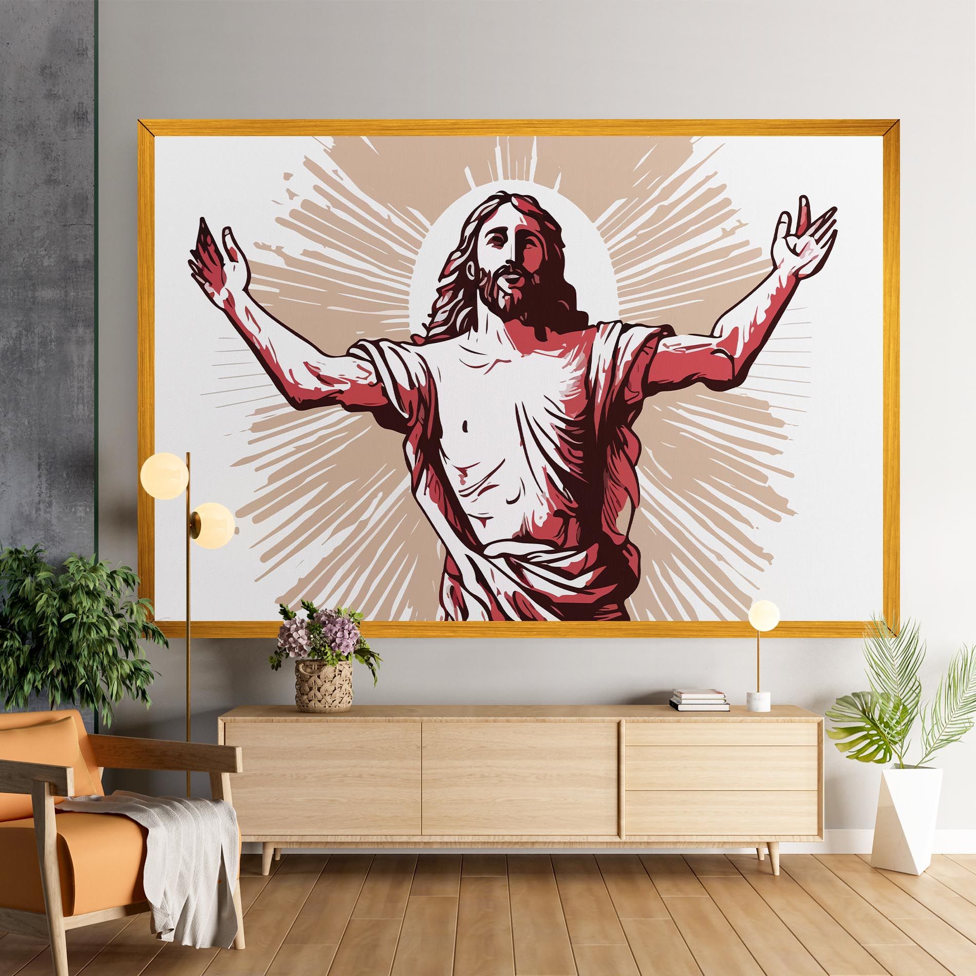 Artistic Jesus mockup 9