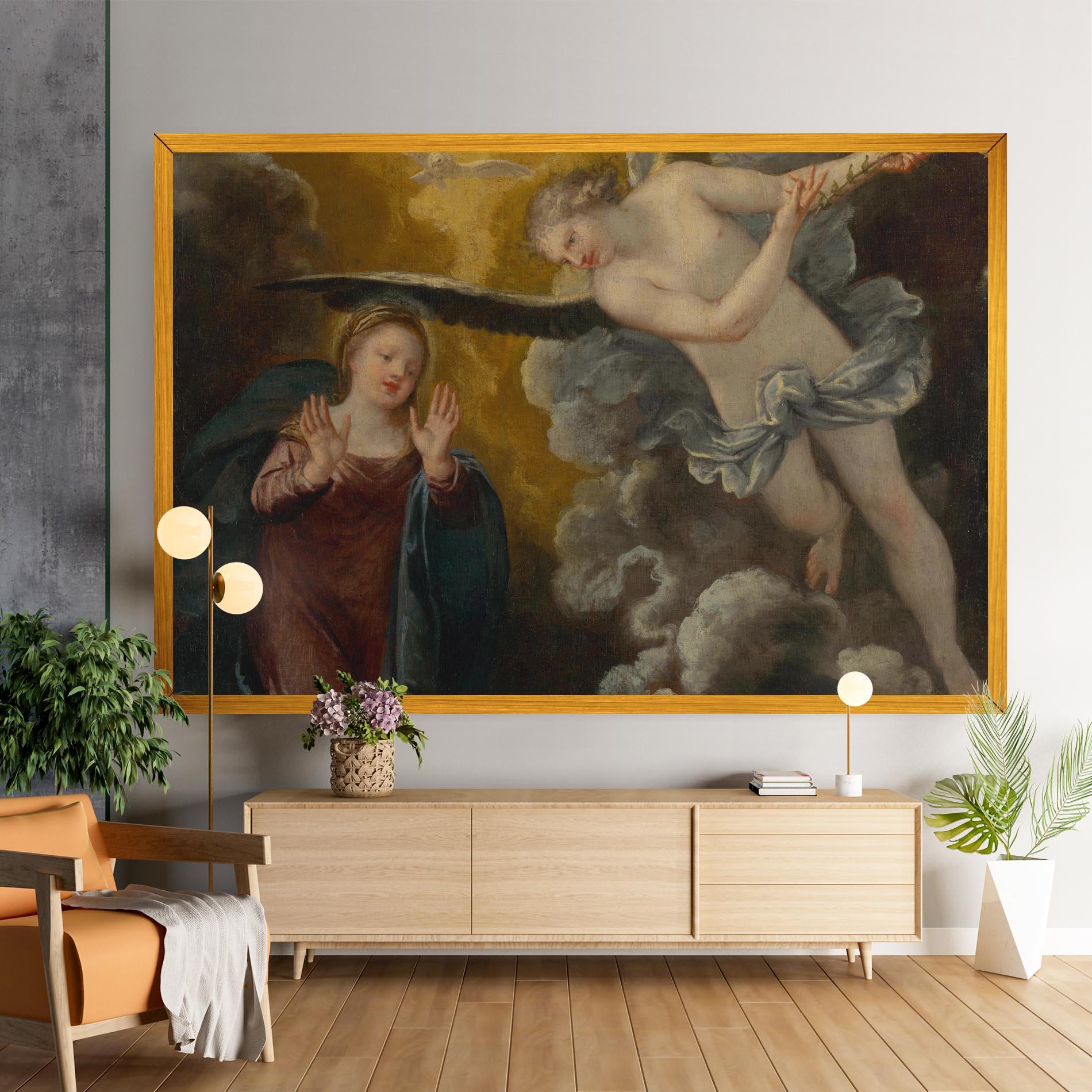 Leinwandbild Religious Angel mockup 9