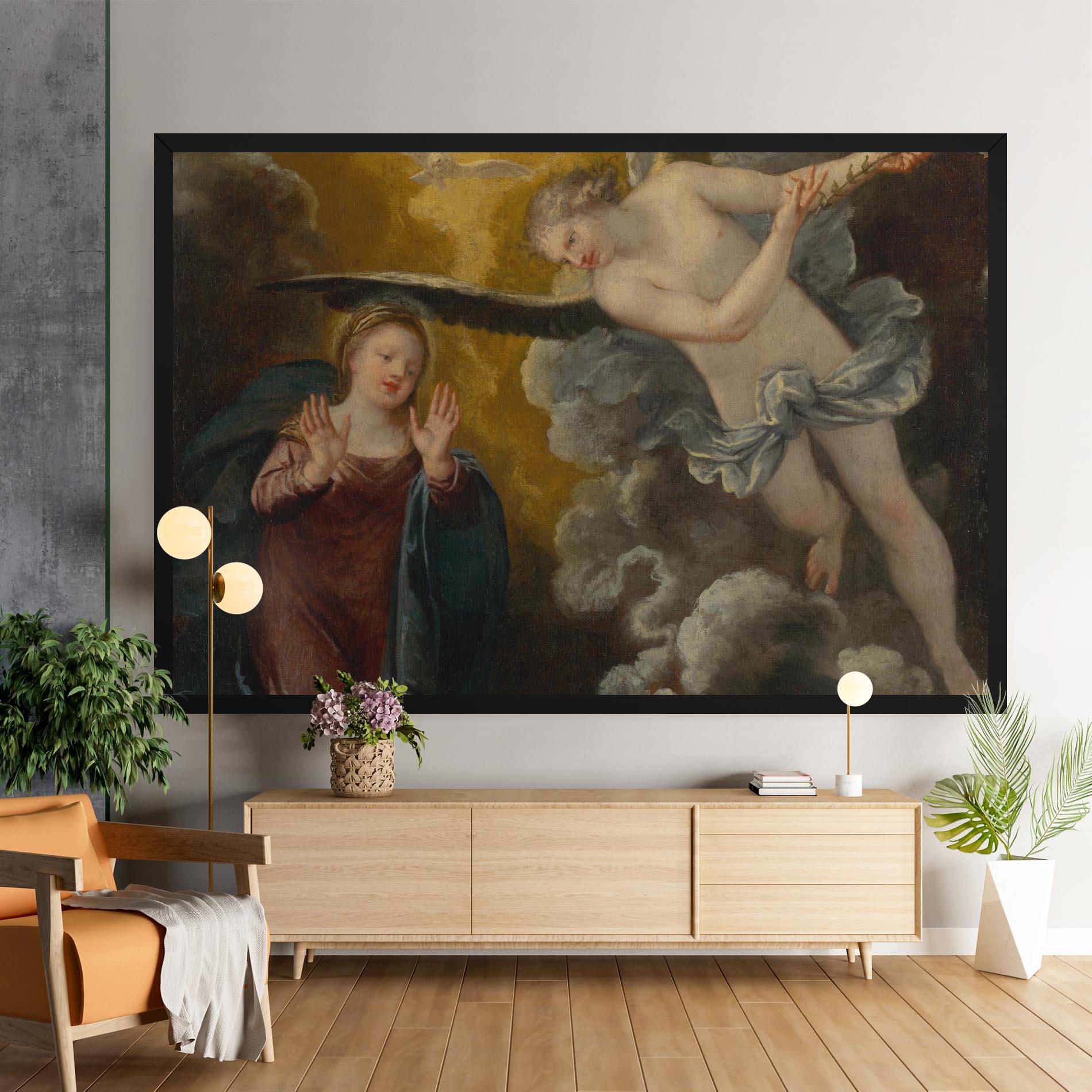 Leinwandbild Religious Angel mockup 9