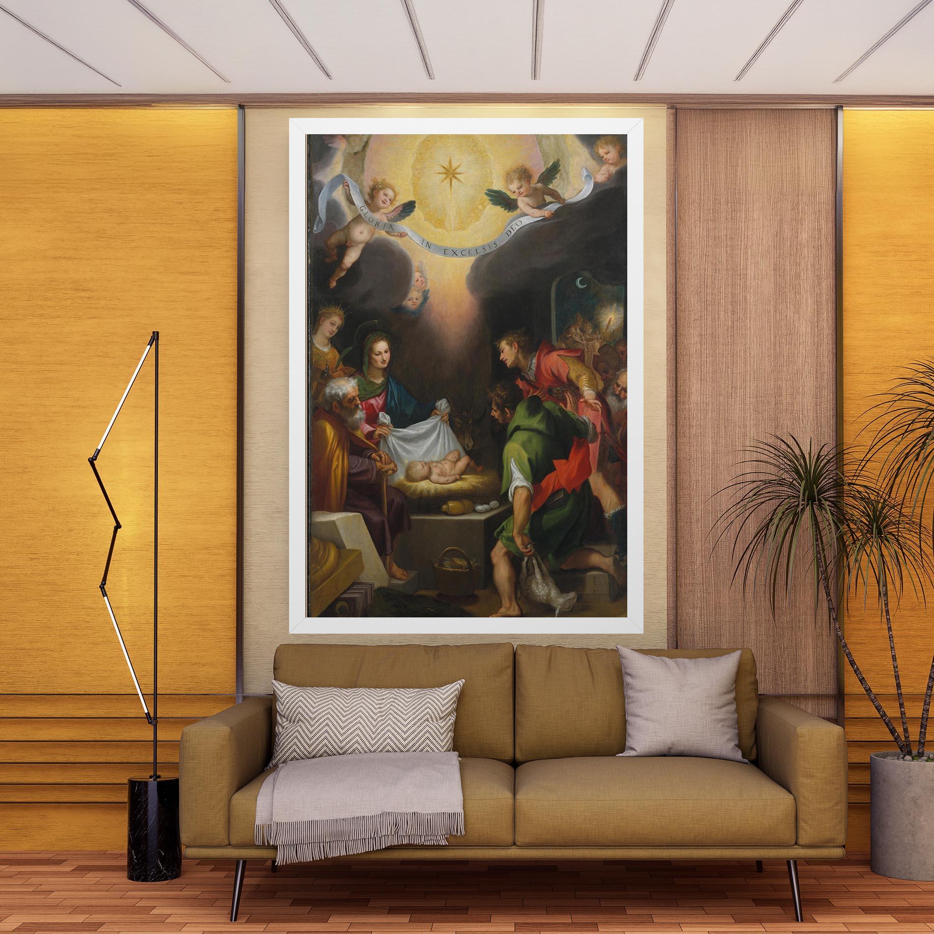 Leinwandbild Religious Baby View mockup 9