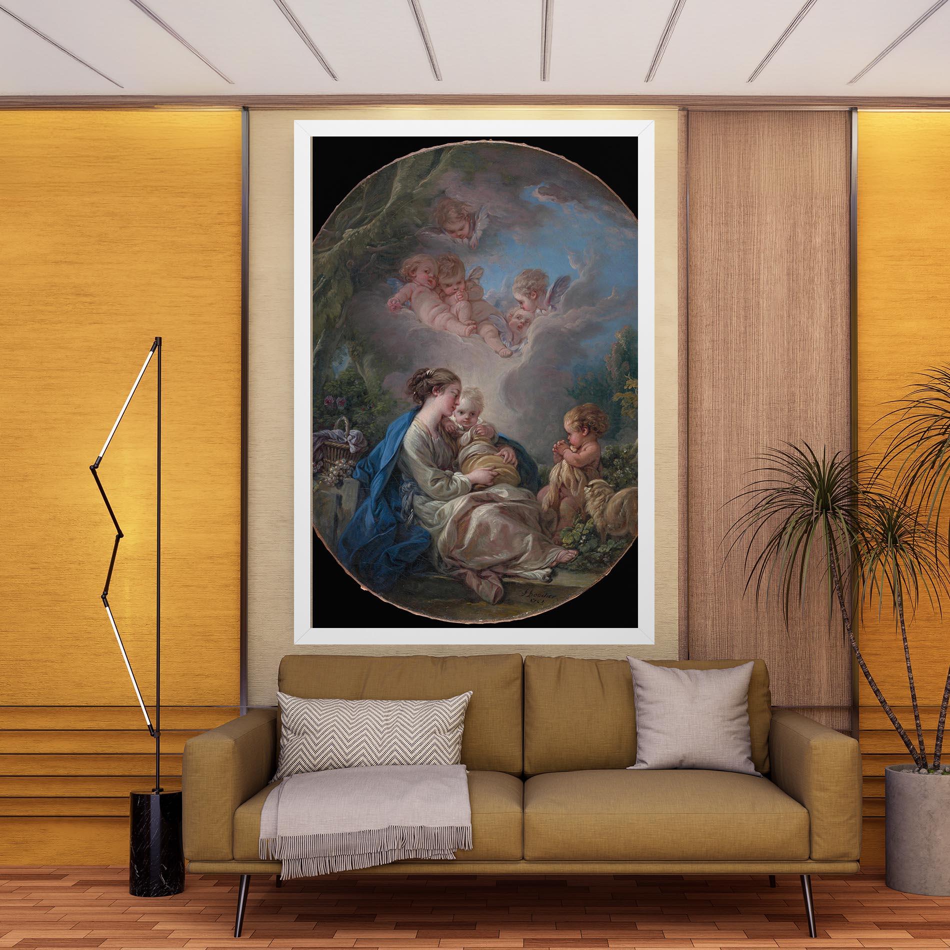 Leinwandbild Religious Circle mockup 9