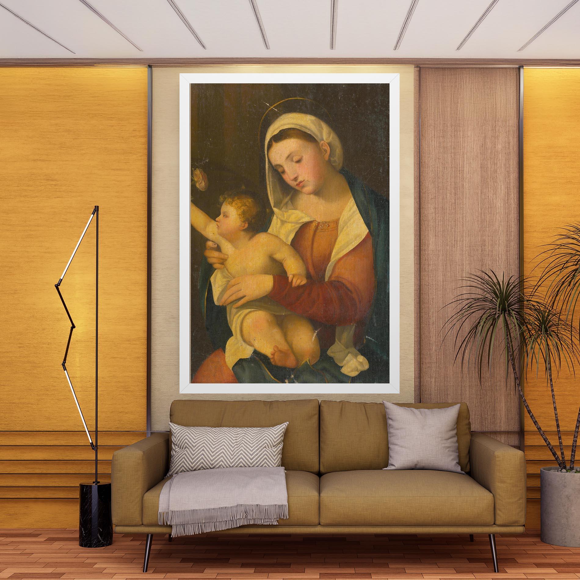 Leinwandbild Yellow Light Baby mockup 9