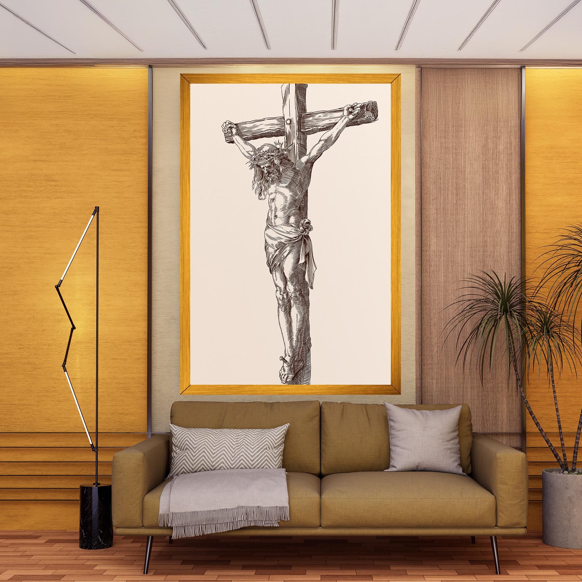 Brown Cross Jesus mockup 9