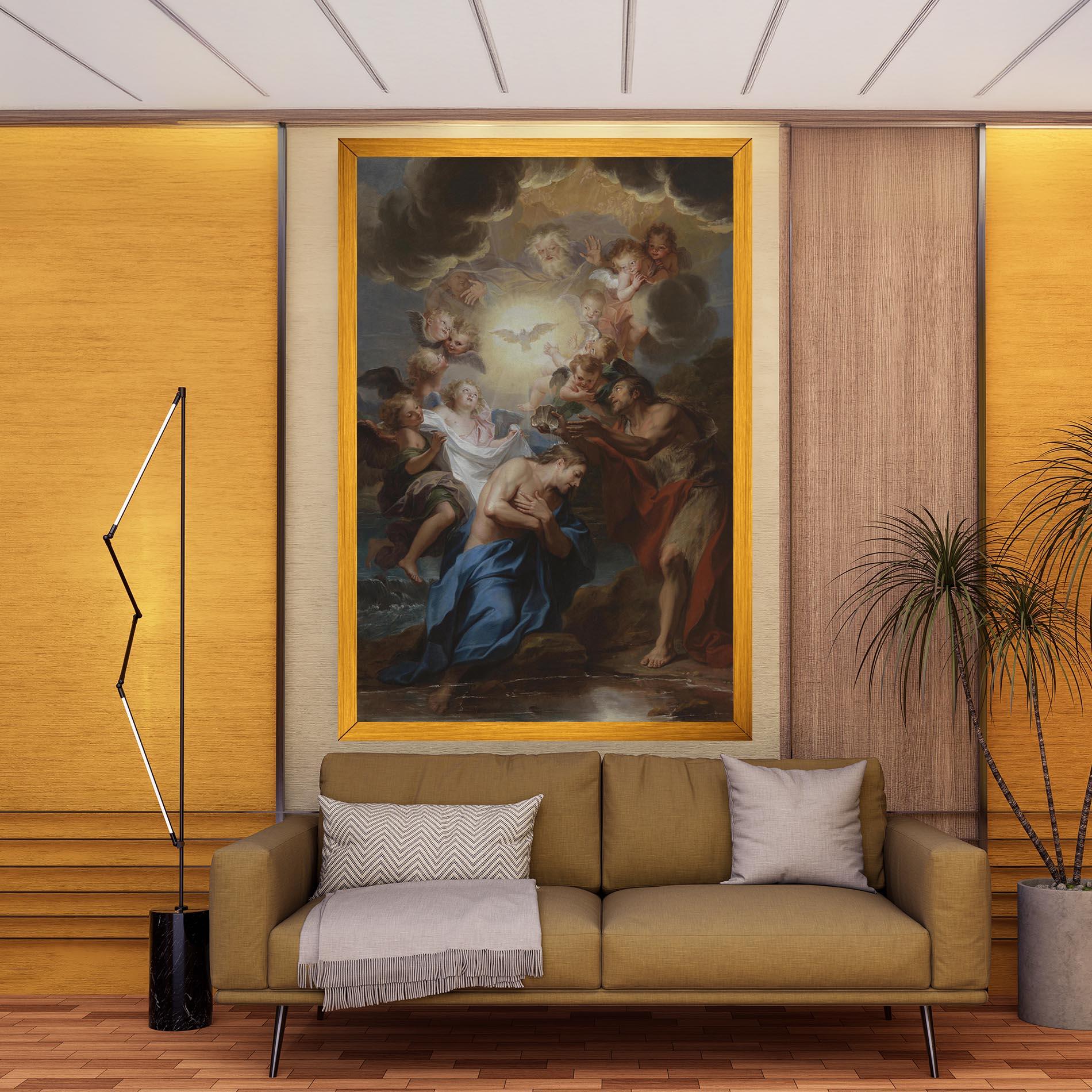 Leinwandbild Divine Yellow Light mockup 9