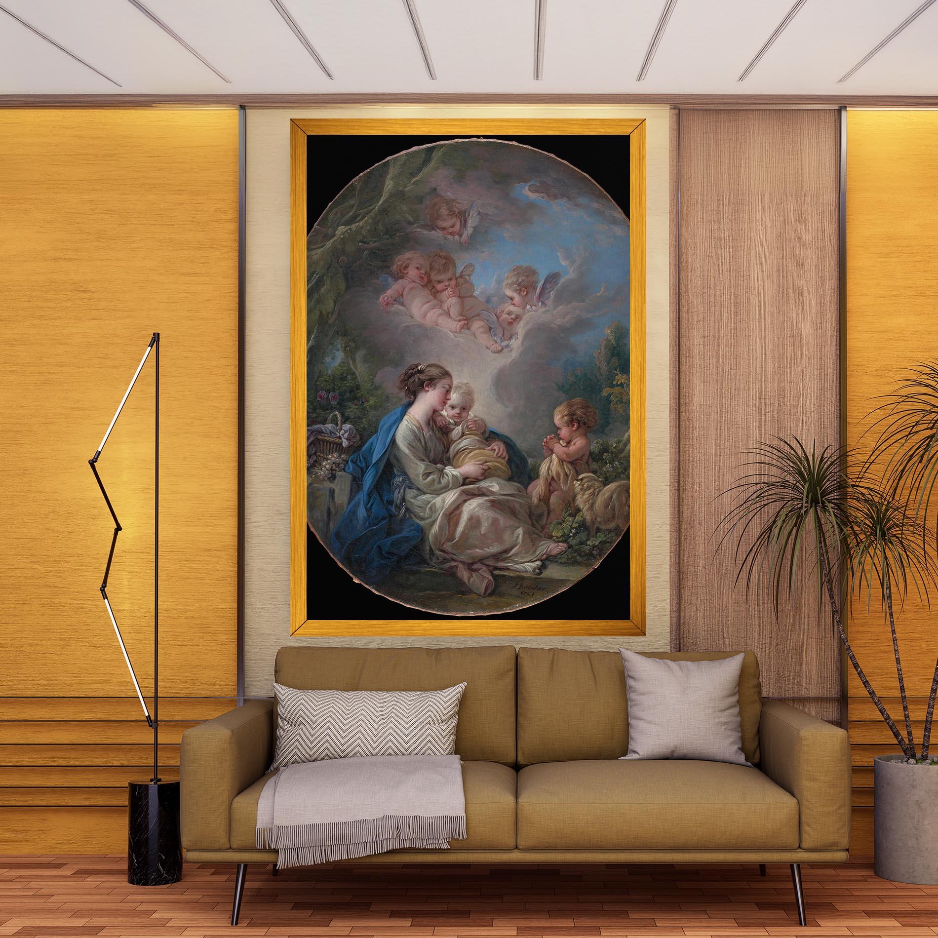 Leinwandbild Religious Circle mockup 9