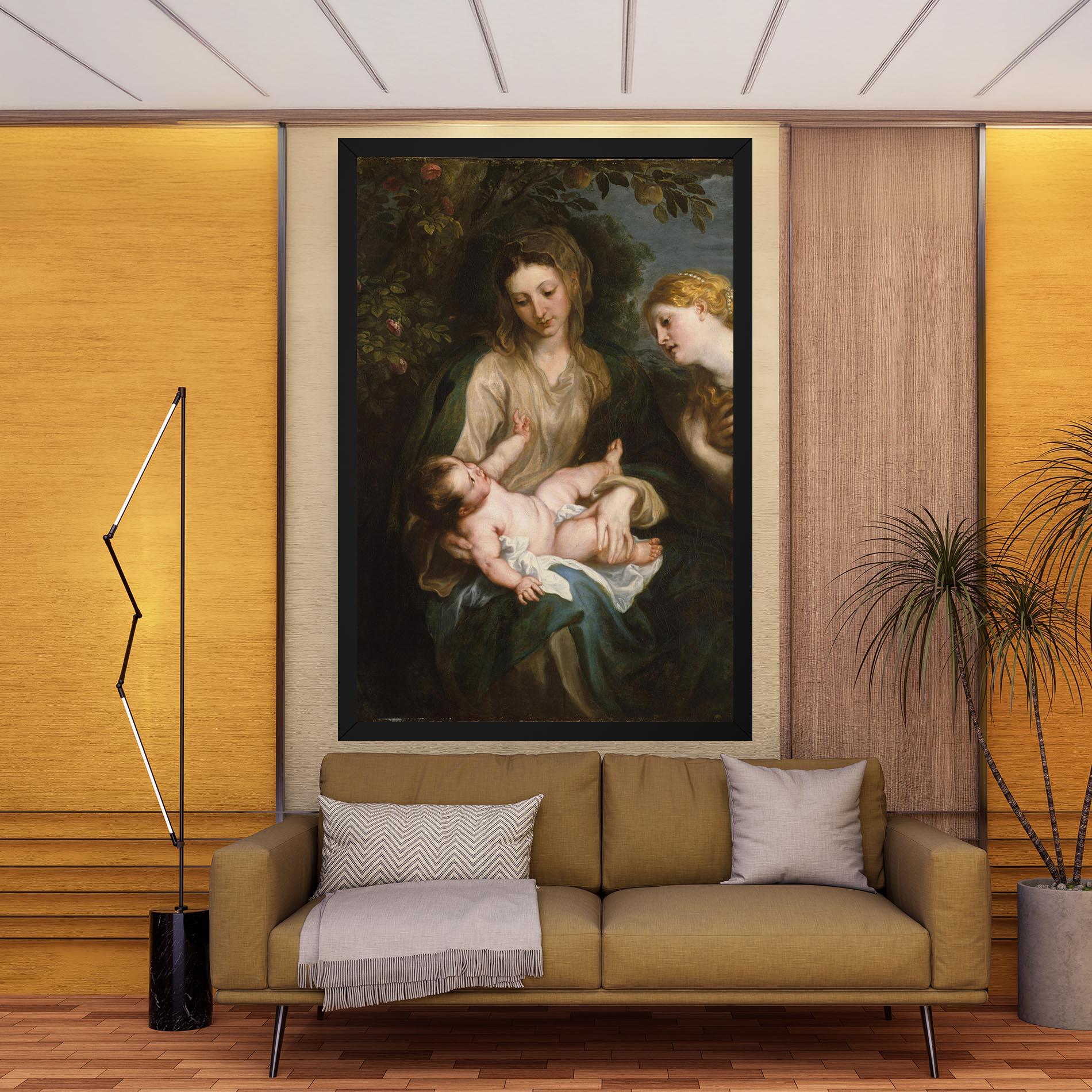 Leinwandbild Looking At Baby mockup 9