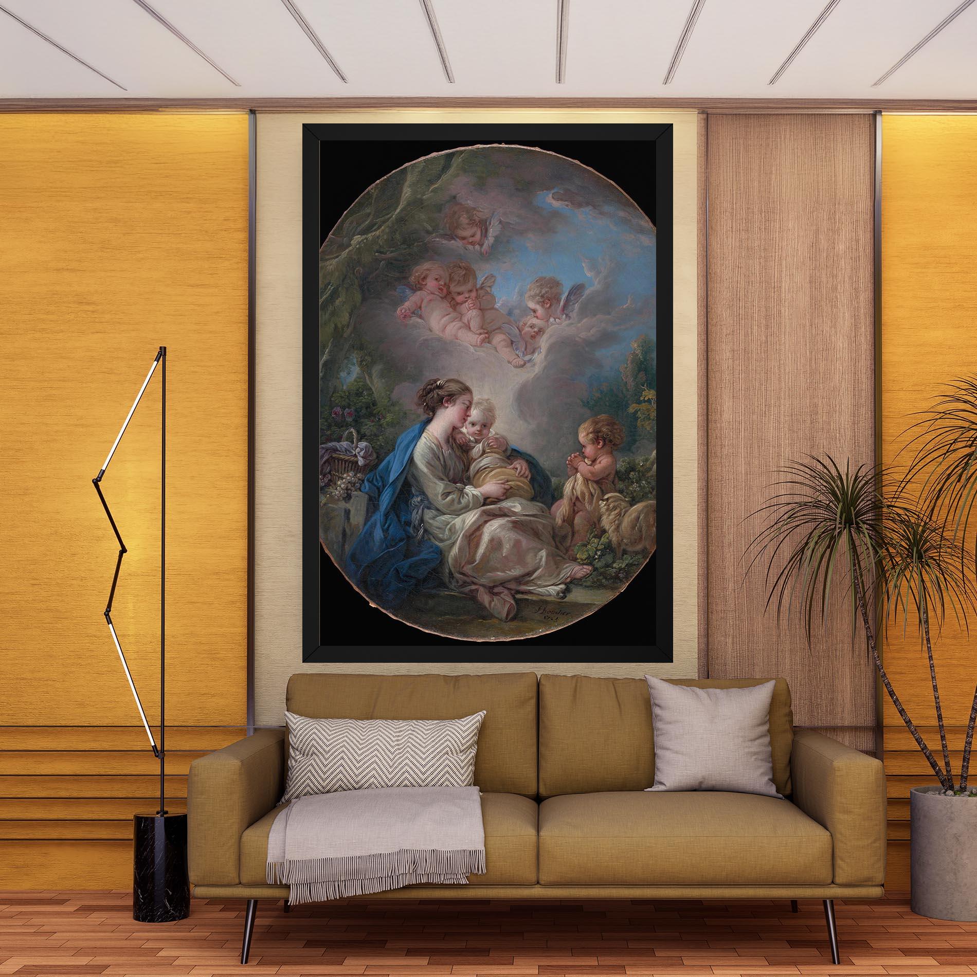 Leinwandbild Religious Circle mockup 9