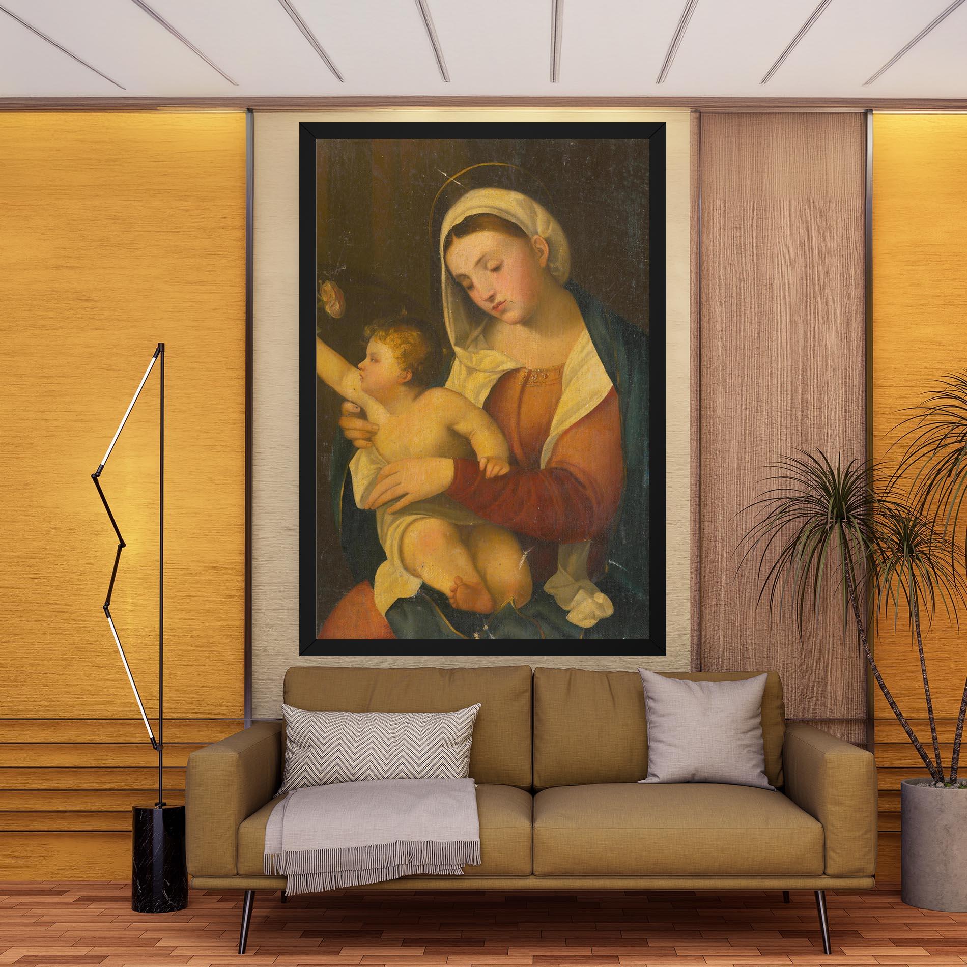 Leinwandbild Yellow Light Baby mockup 9