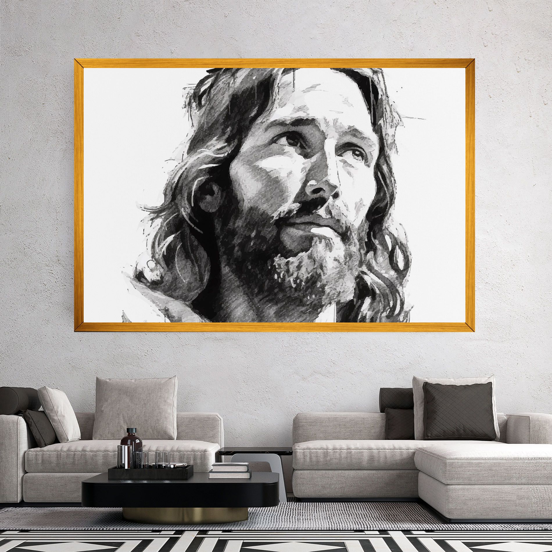 Jesus Drawing mockup 2
