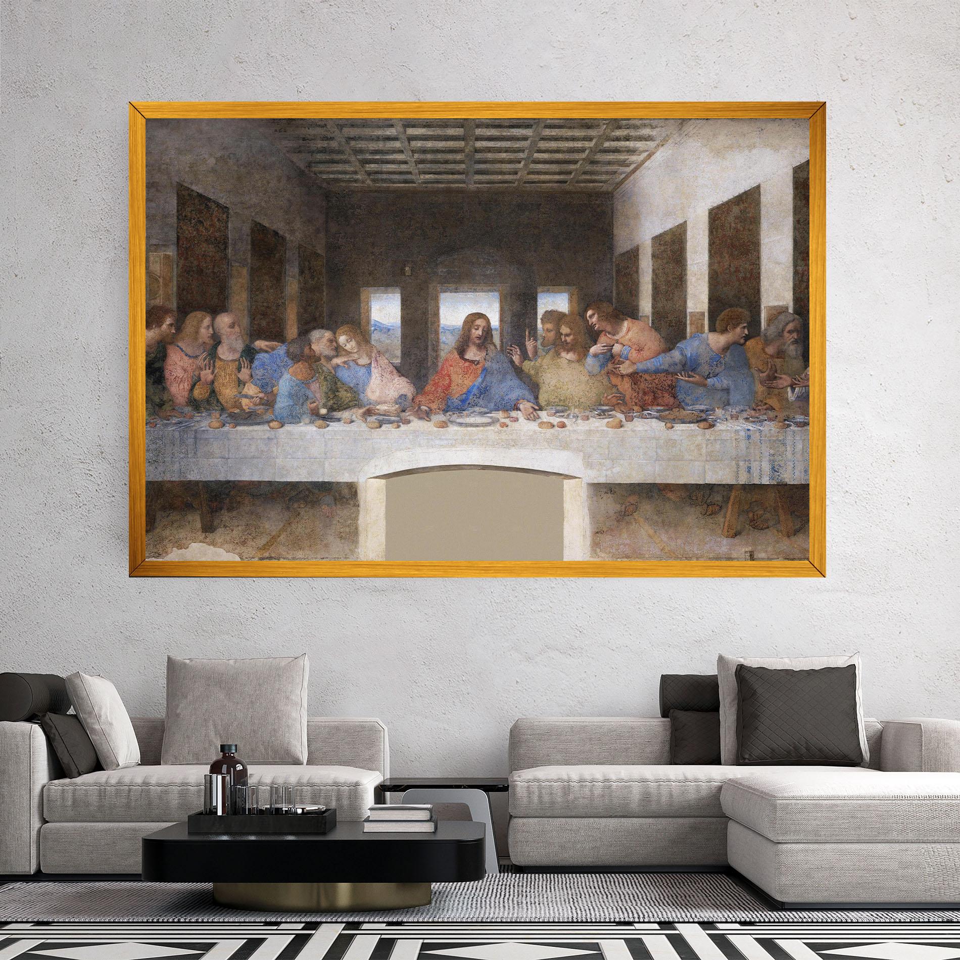 Leinwandbild Jesus Eating mockup 2