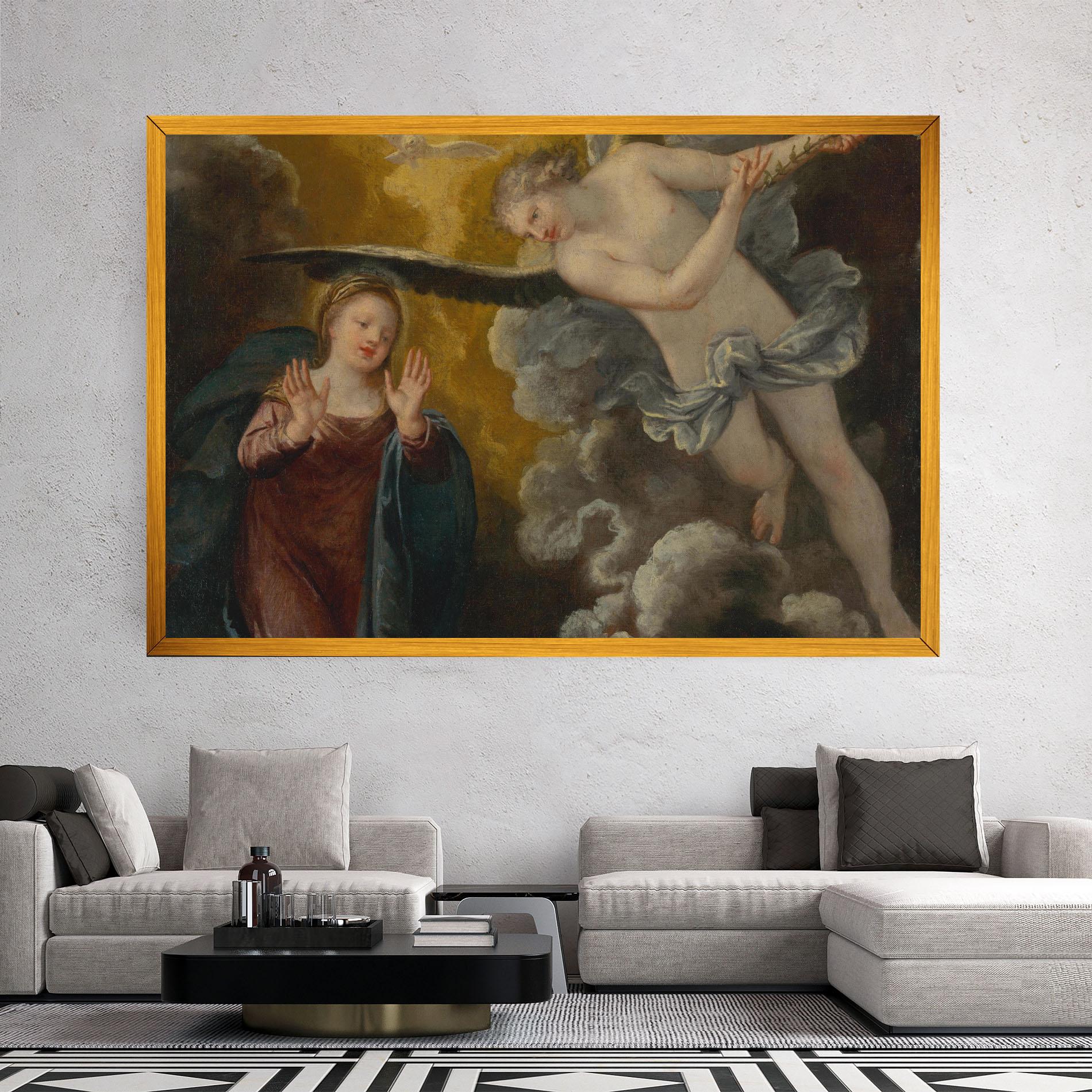 Leinwandbild Religious Angel mockup 2