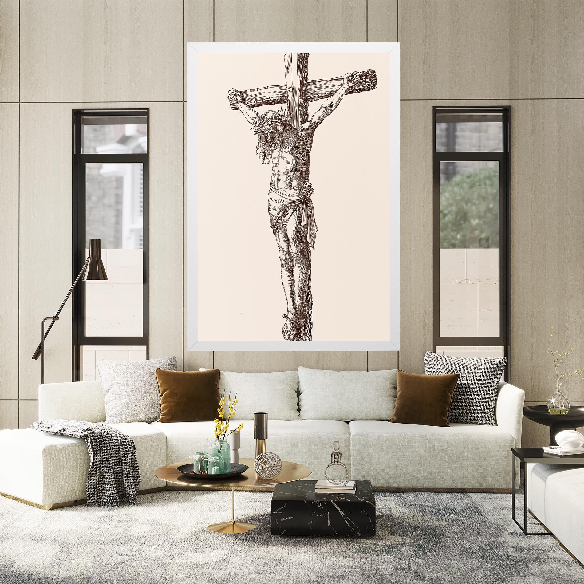 Brown Cross Jesus mockup 2