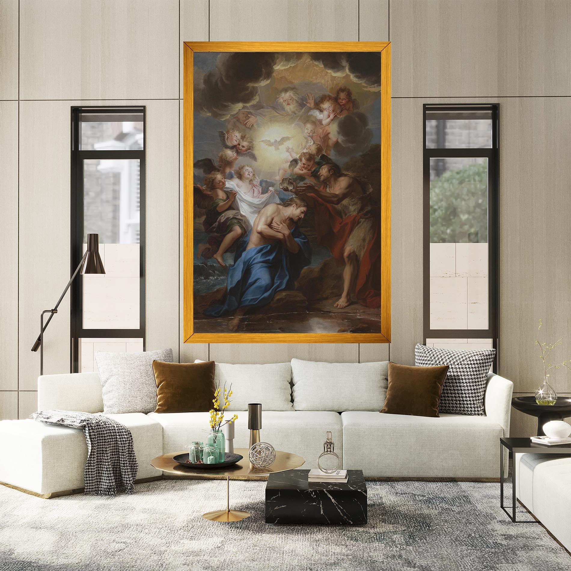 Leinwandbild Divine Yellow Light mockup 2