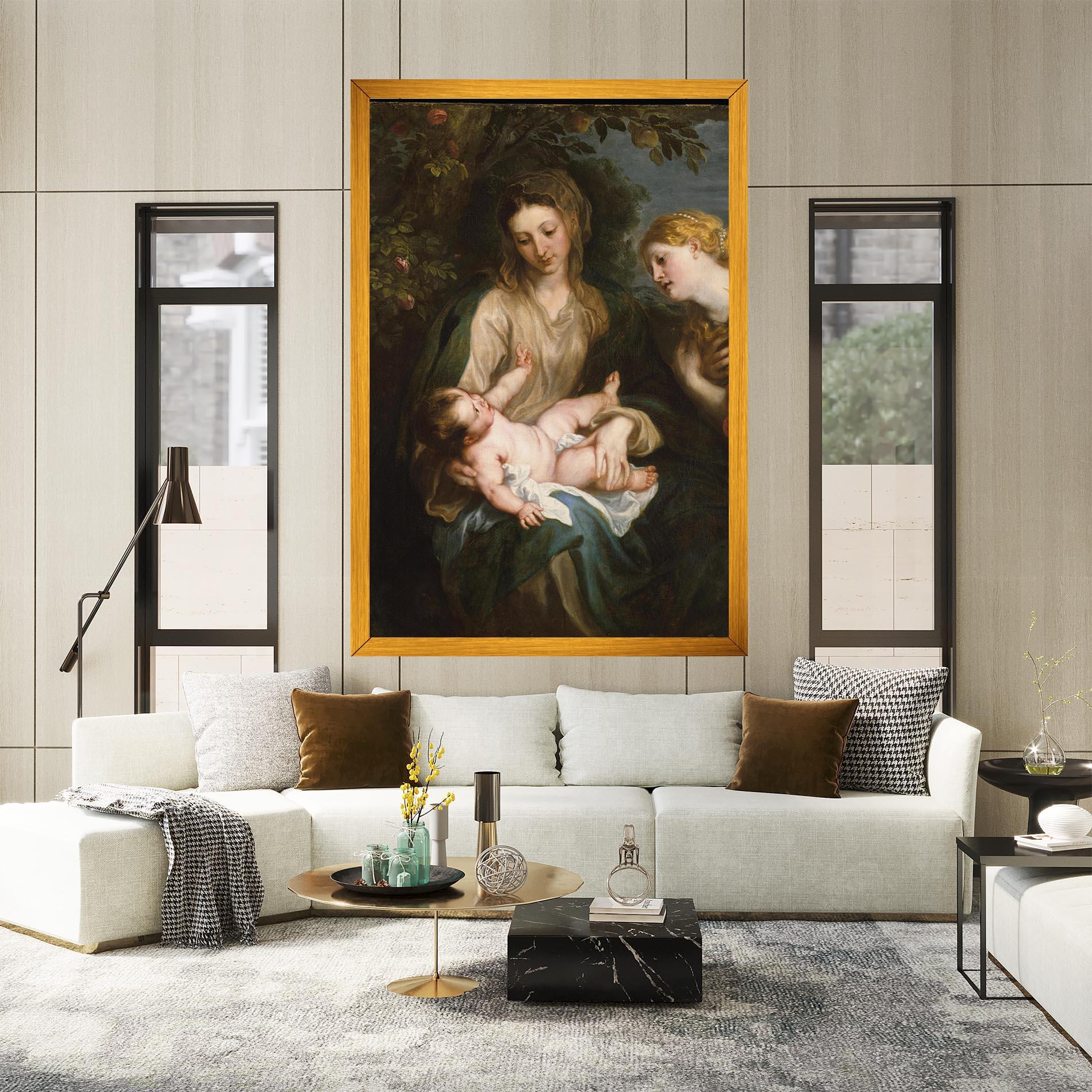 Leinwandbild Looking At Baby mockup 2